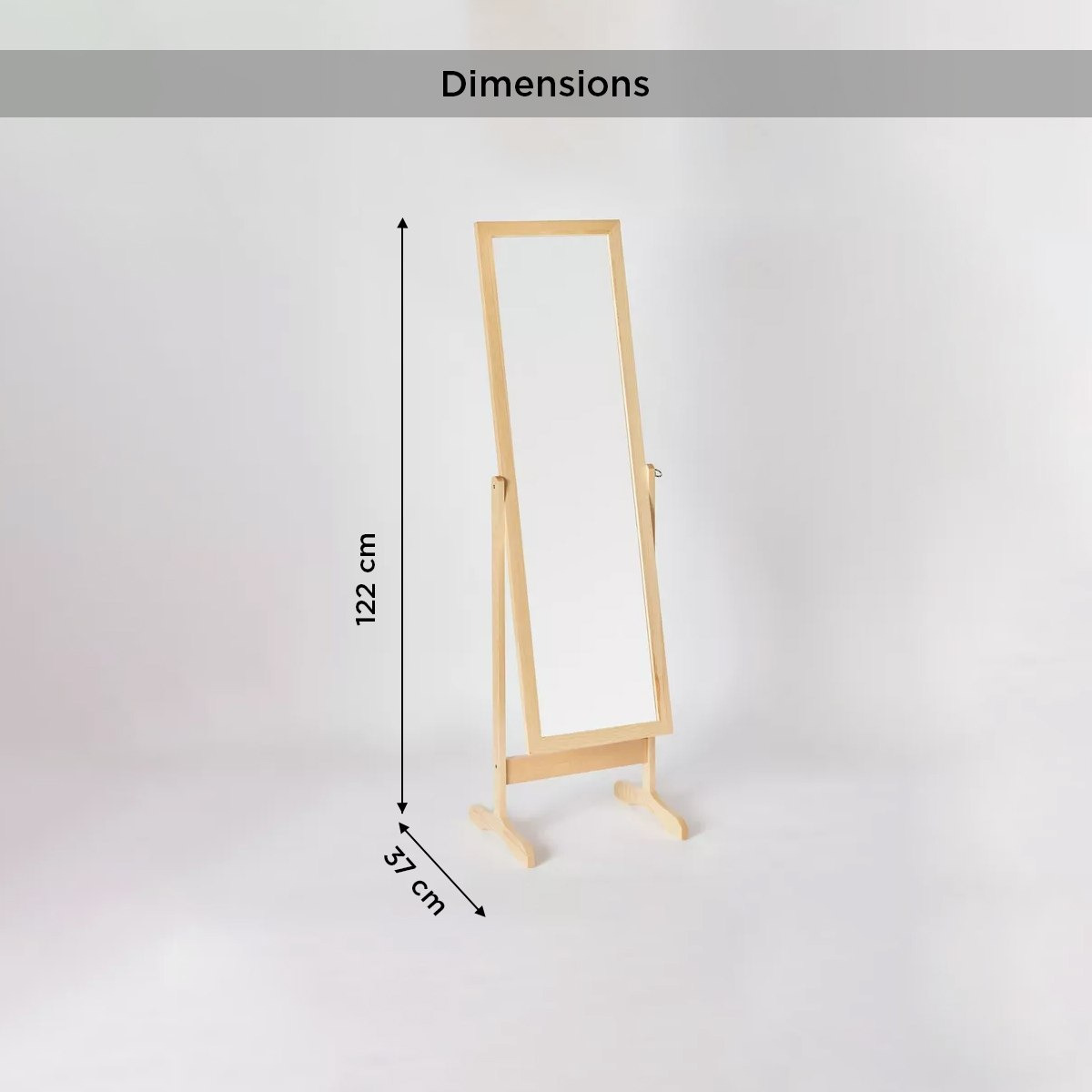 مرآة أرضية بإطار خشبي بساقين من سانا - 37x122 سم-hbxhomeware-hbxdecorandfurnishings-image-6