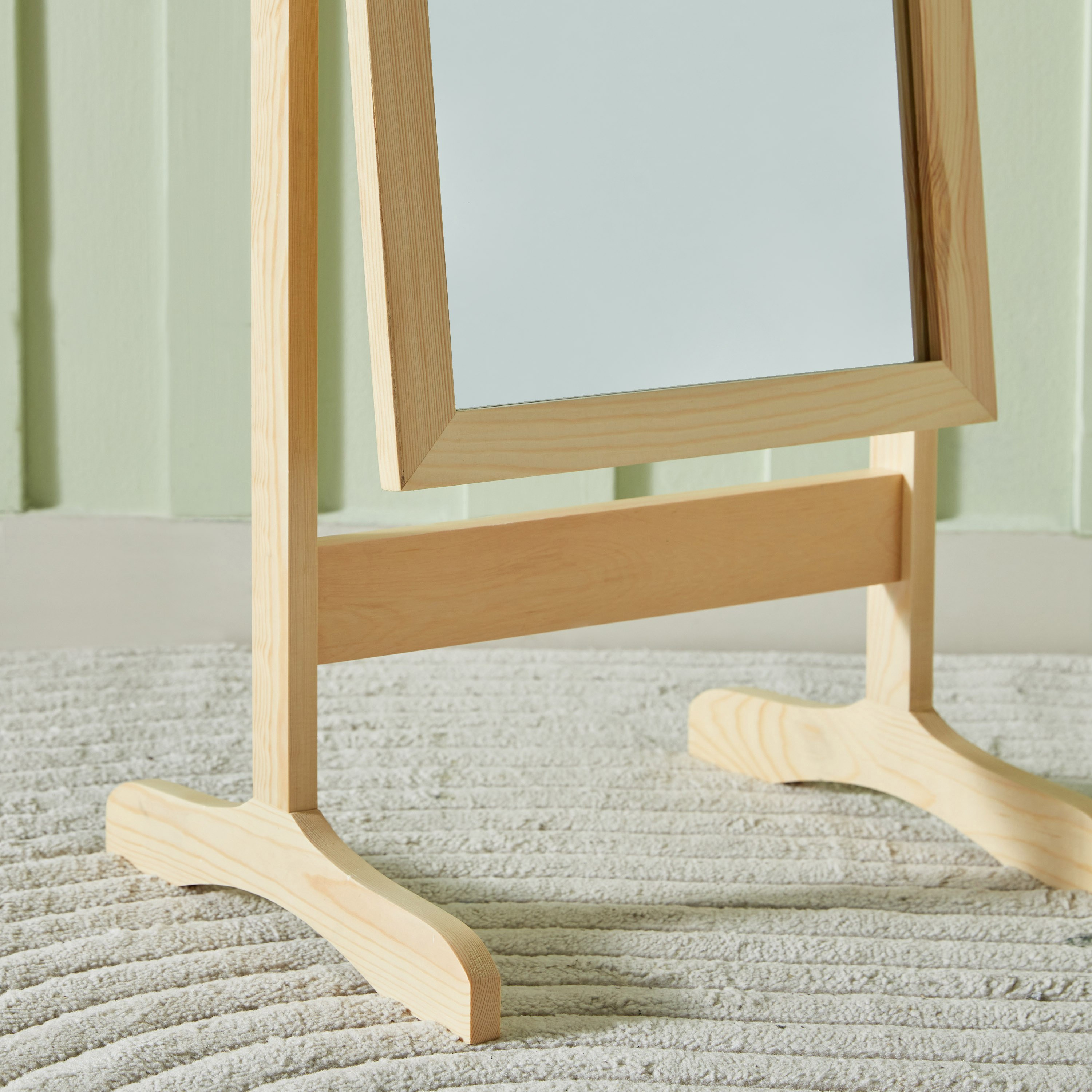 مرآة أرضية بإطار خشبي بساقين من سانا - 37x122 سم-hbxhomeware-hbxdecorandfurnishings-image-9