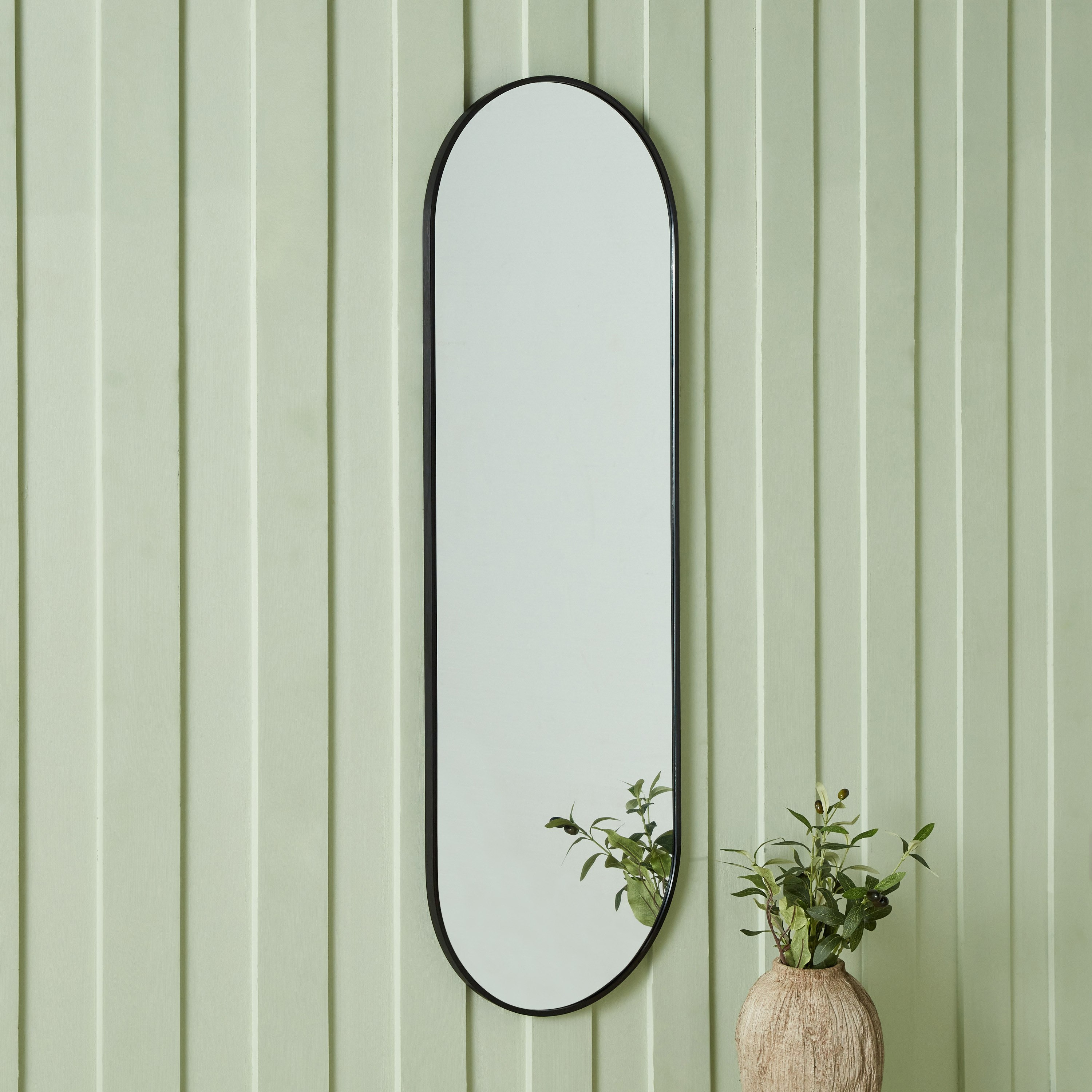 مرآة بإطار ألومنيوم من سانا - 40x120 سم-hbxhomeware-hbxdecorandfurnishings-image-1
