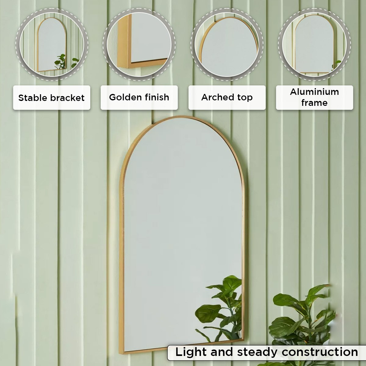 مرآة بإطار ألومنيوم من سانا - 60x90 سم-PROMO_HB_AE_B1G1_250925-image-4