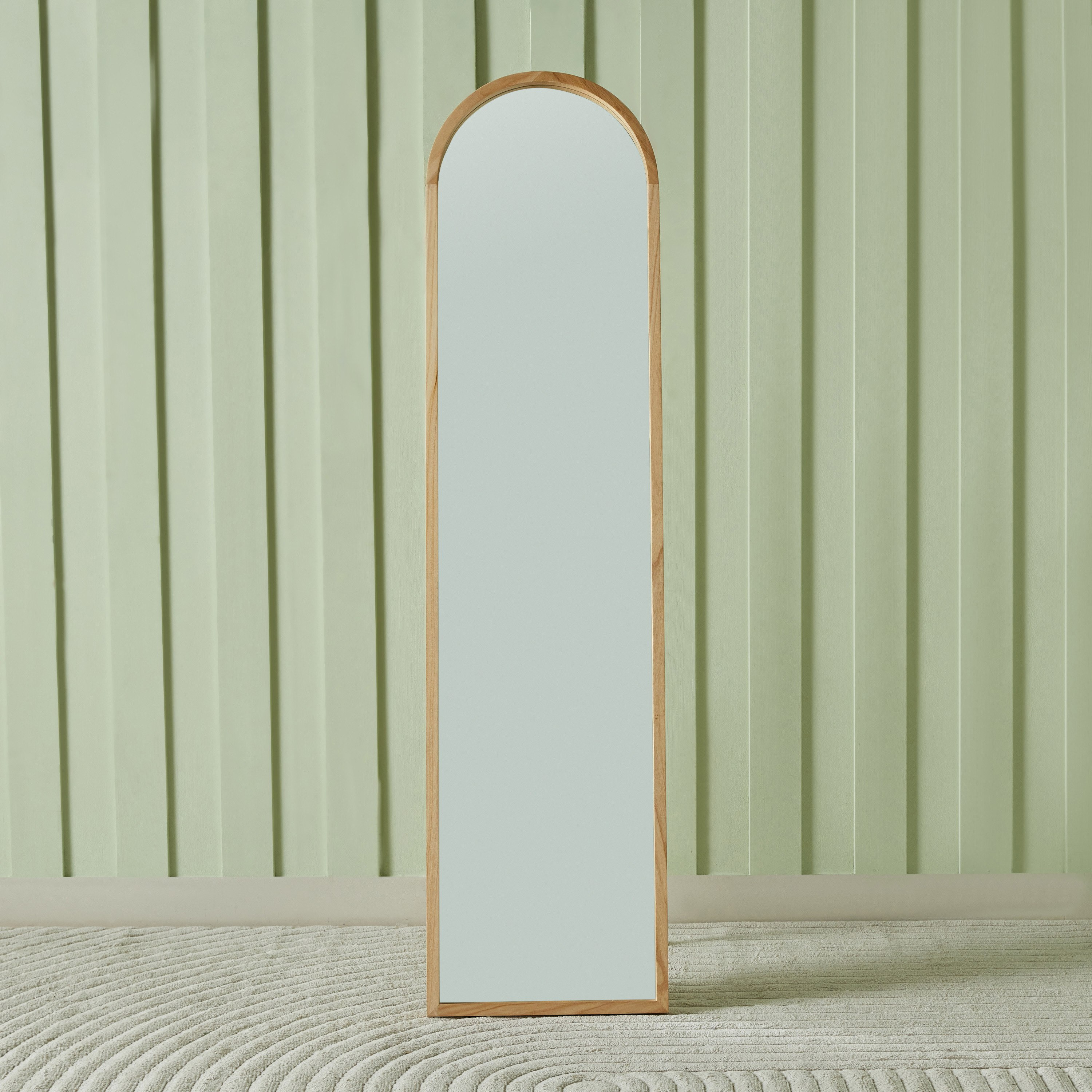 Sana Wooden Frame Standing Mirror - 40x160 cm-hbxhomeware-hbxdecorandfurnishings-image-1