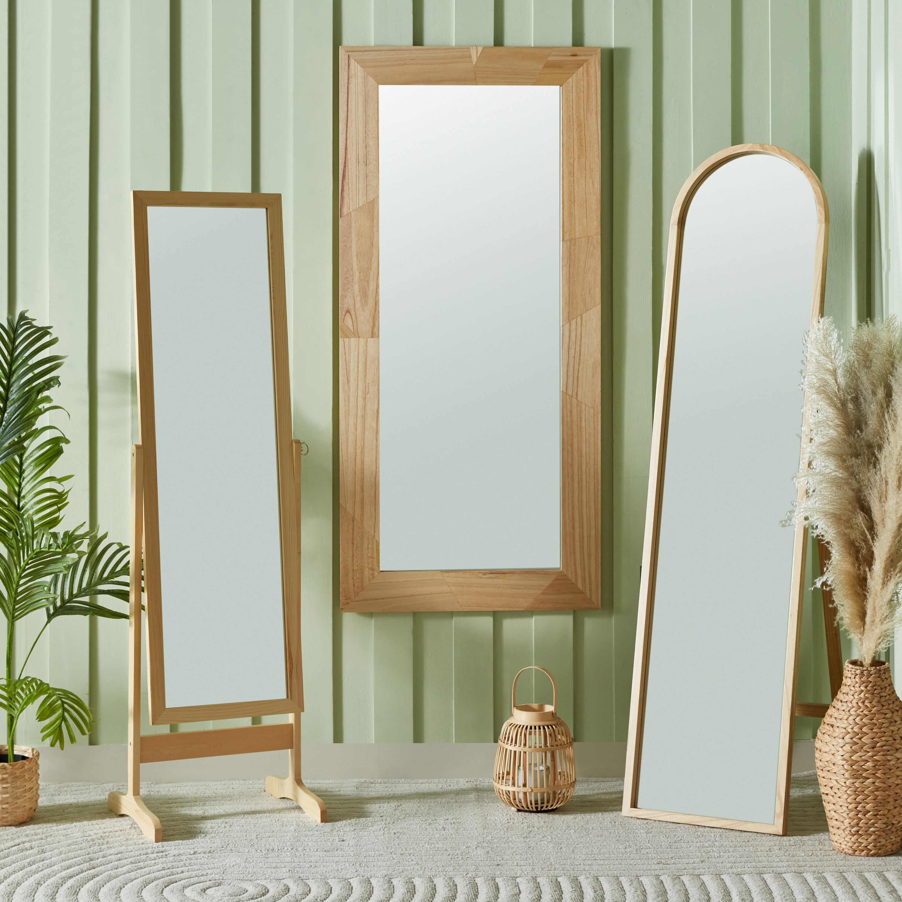 Sana Wooden Frame Standing Mirror - 40x160 cm-hbxhomeware-hbxdecorandfurnishings-image-9