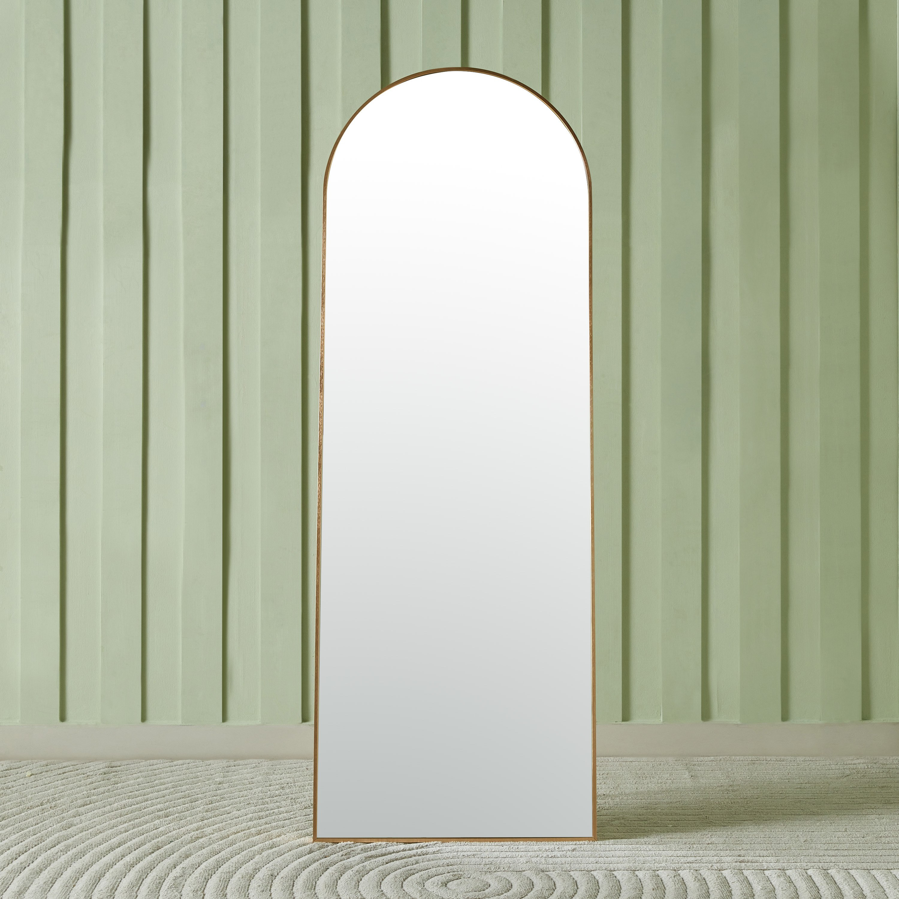 مرآة أرضية بإطار ألومنيوم من سانا - 60x170 سم-hbxhomeware-hbxdecorandfurnishings-image-2