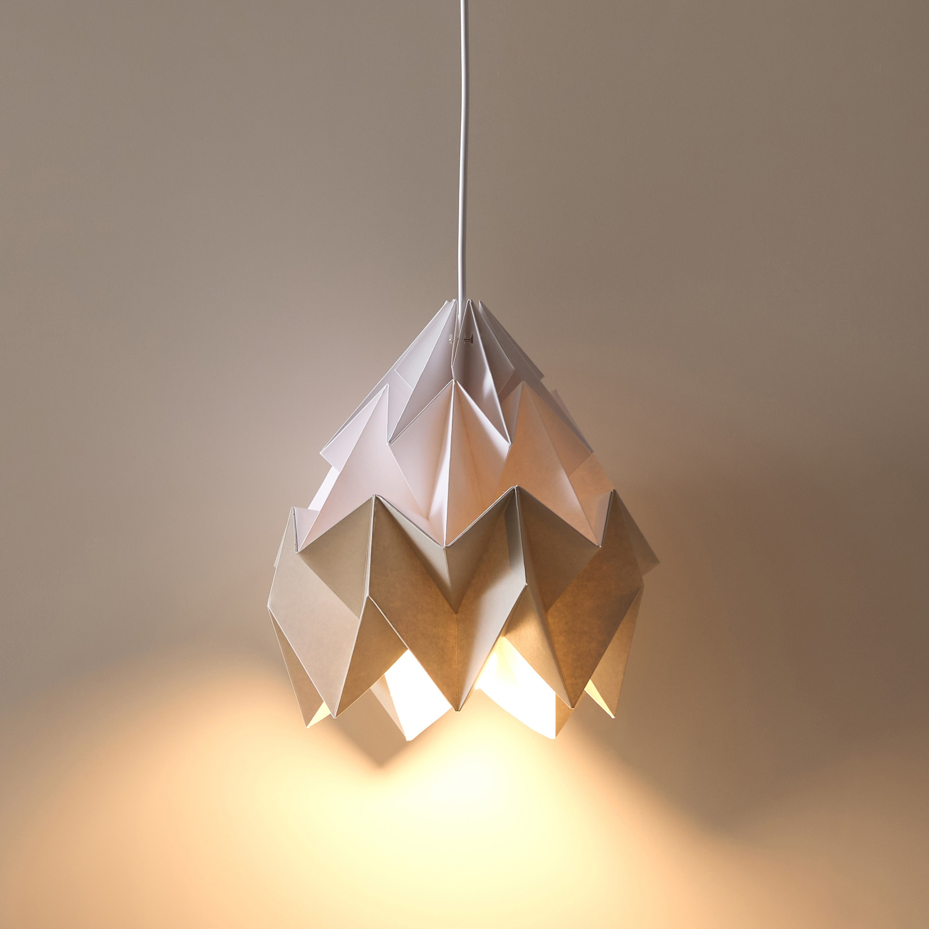 مصباح معلق ورقي بمظلة معدنية وغطاء ورق من تاشا - 150 سم-hbxhomeware-hbxlivingroom-image-2