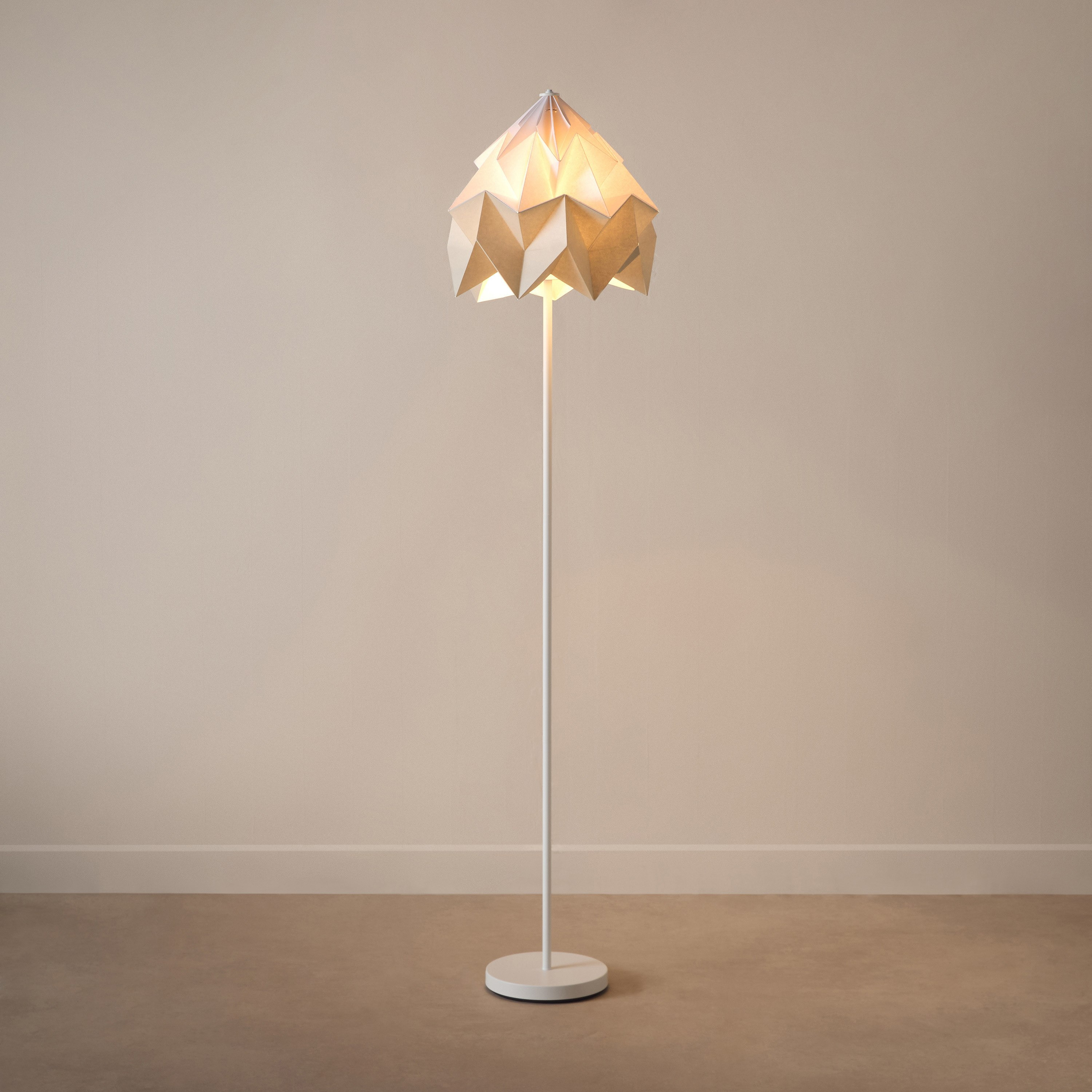 مصباح أرضية معدن بغطاء ورقي من تاشا - 35x160 سم-hbxhomeware-hbxlivingroom-image-2