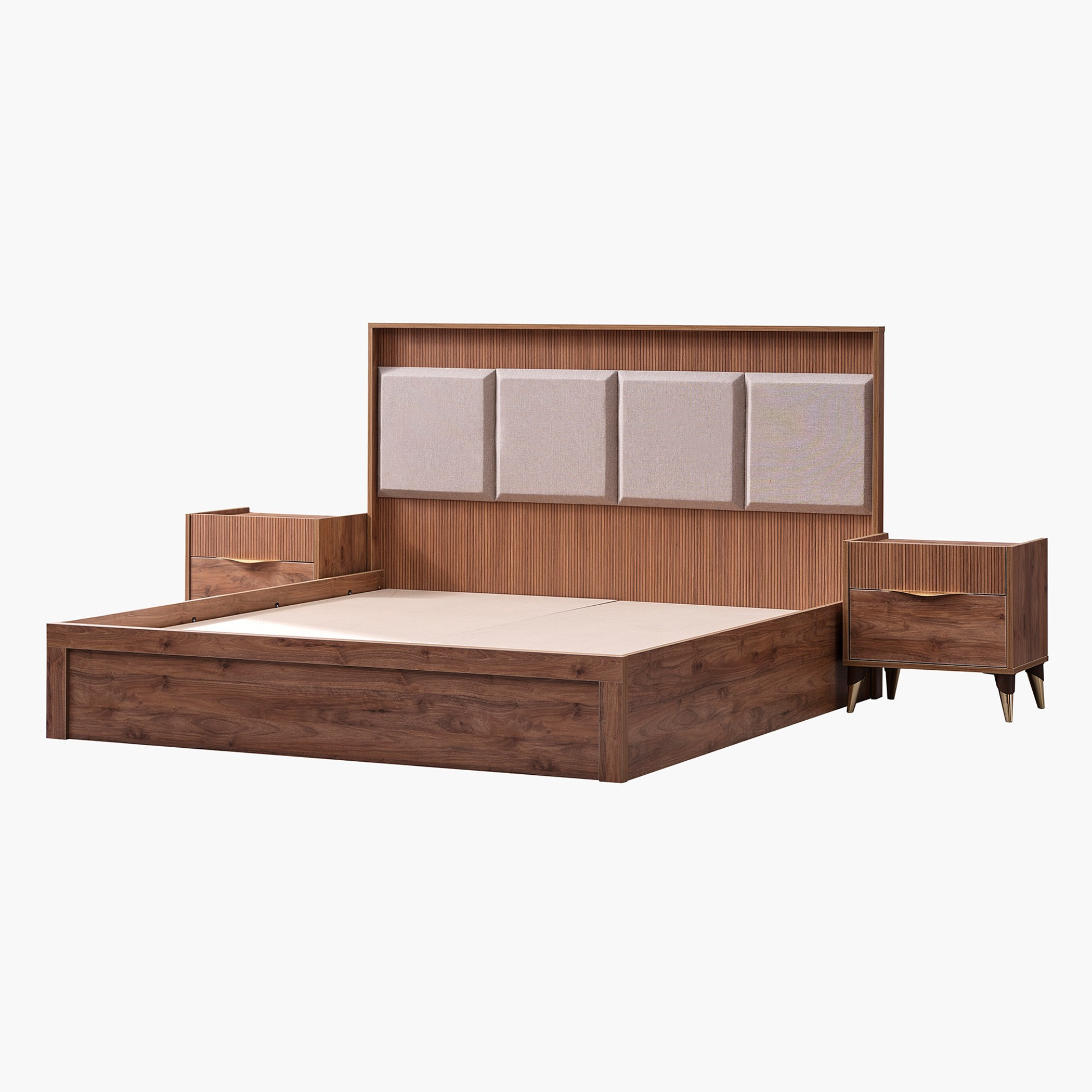 طقم غرفة نوم كينج 6 قطع من هاربر - 180x200 سم-hbxbedroom-bedsandbedsets-bedroomsets-king-image-6