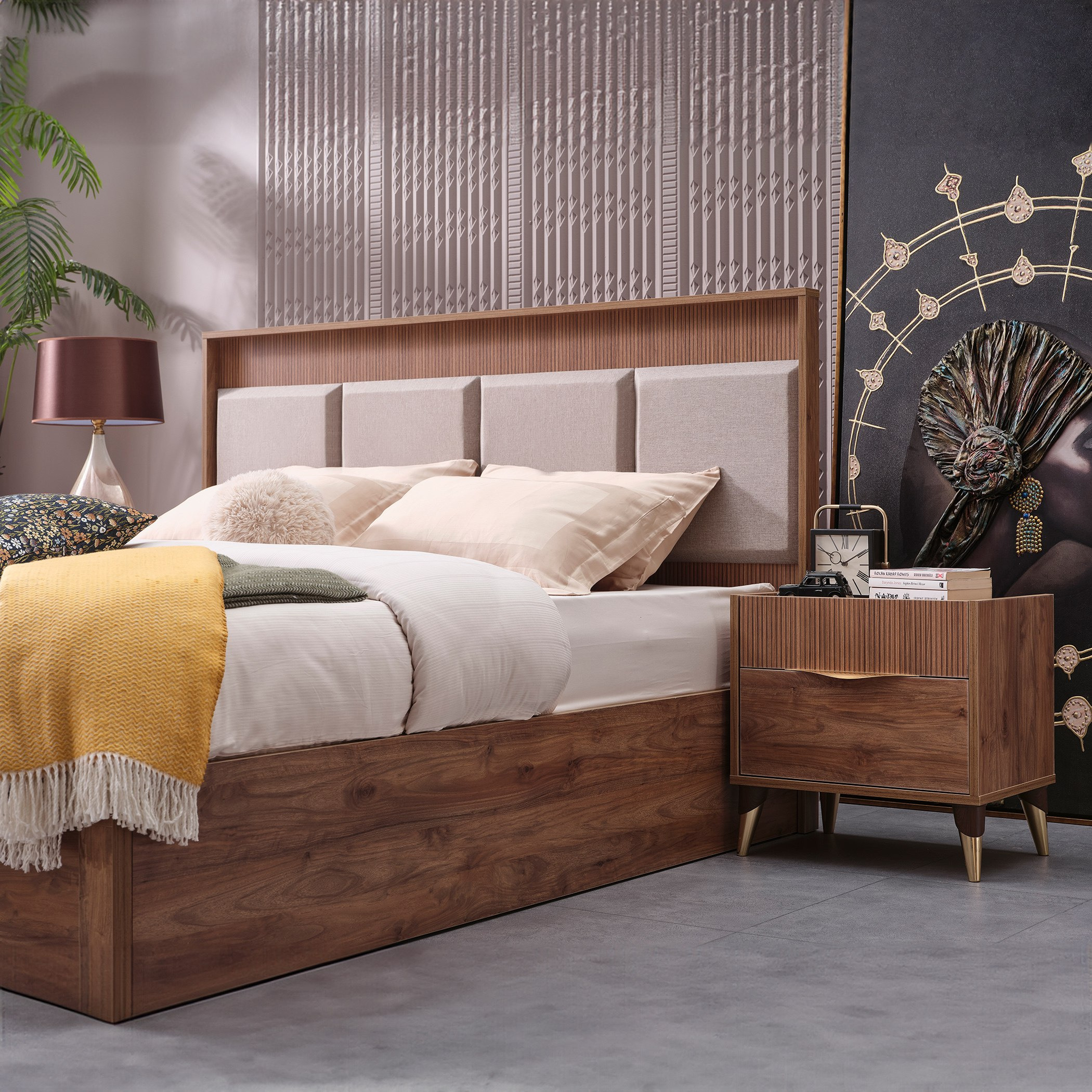 طقم غرفة نوم كينج 6 قطع من هاربر - 180x200 سم-hbxbedroom-bedsandbedsets-bedroomsets-king-image-12