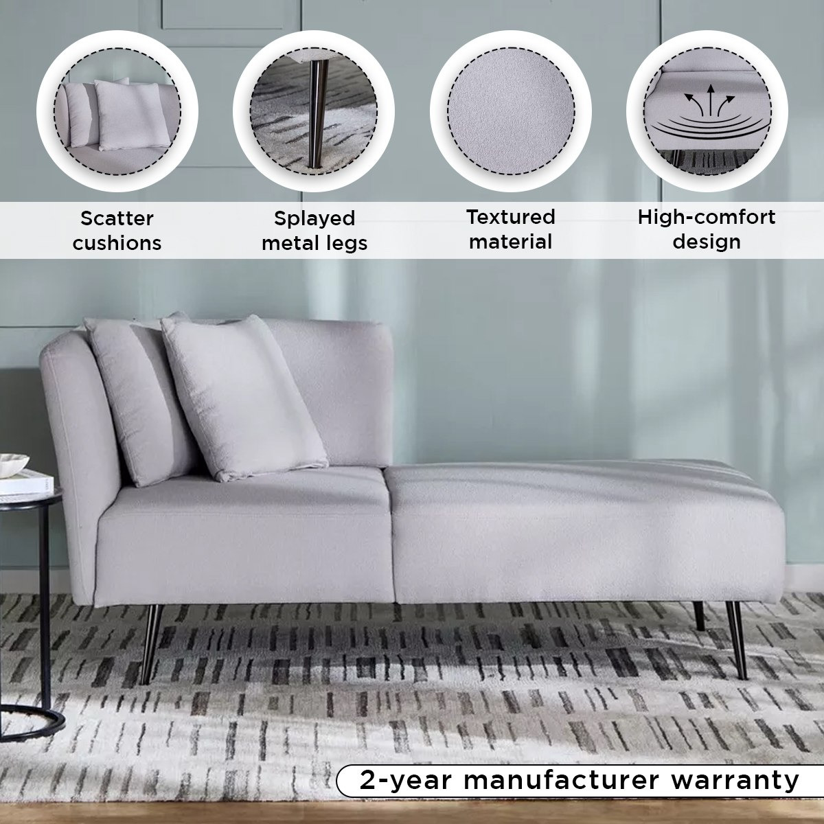 كنبة استرخاء قماش مع وسادتين من باندوفا-hbxfurniture-modular-modularsofas-image-4