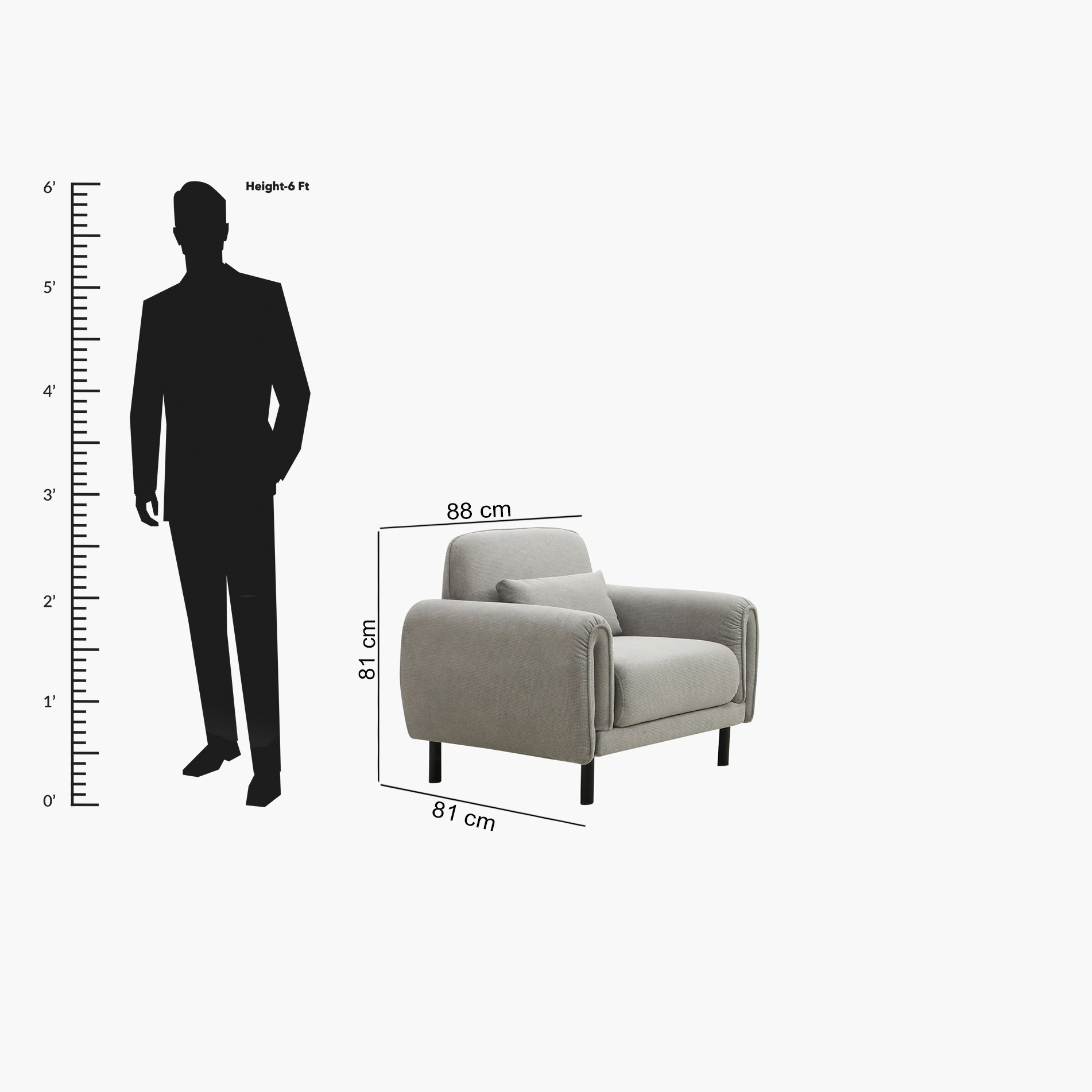 Wanaka Armchair Sofa with Cushion-hbxlivingroom-sofasandarmchairs-sofas-image-9