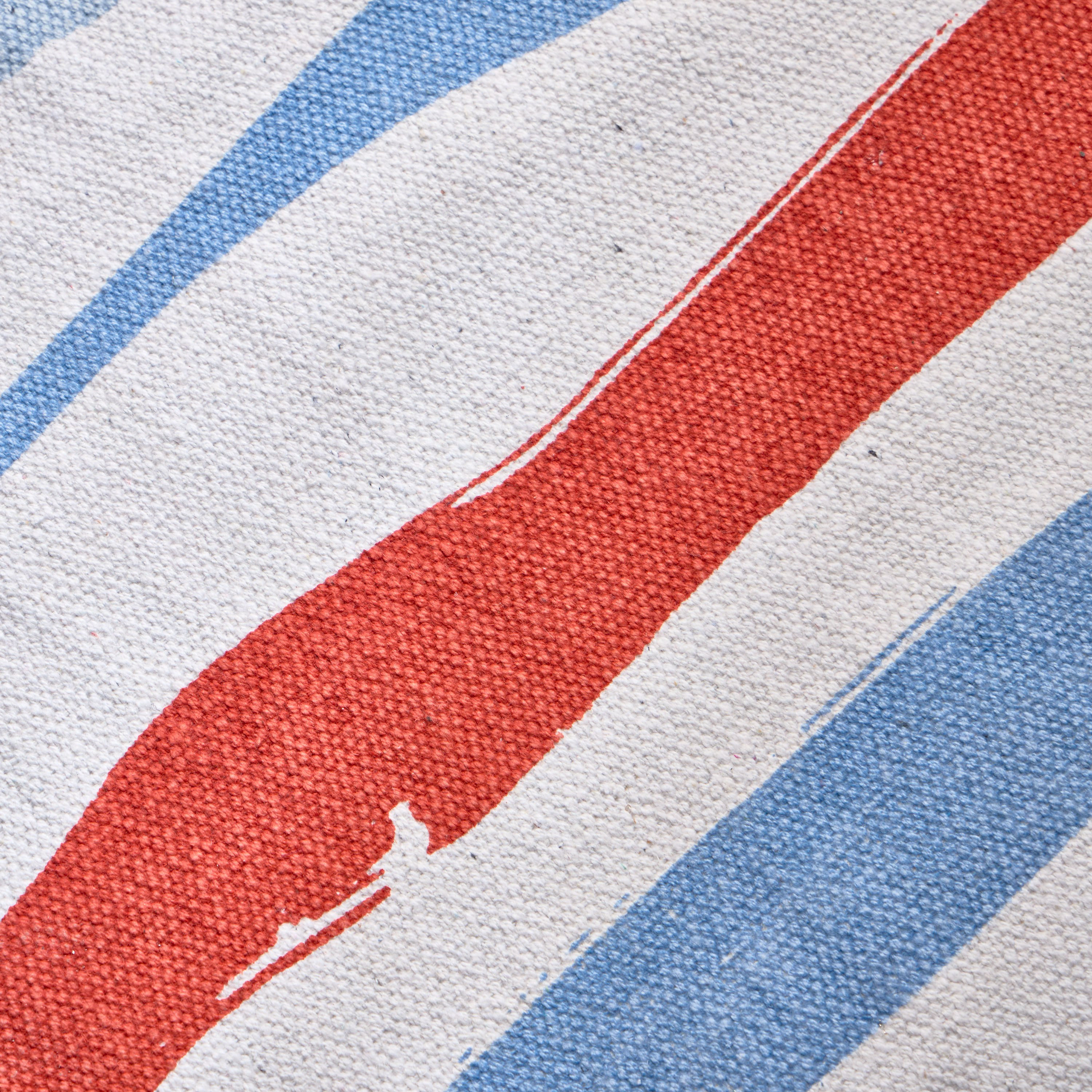 Arcade Stripe Printed Rug with Braided Tassels - 110x160 cm-hbxdecorandfurnishings-floorcoverings-rugs-image-3