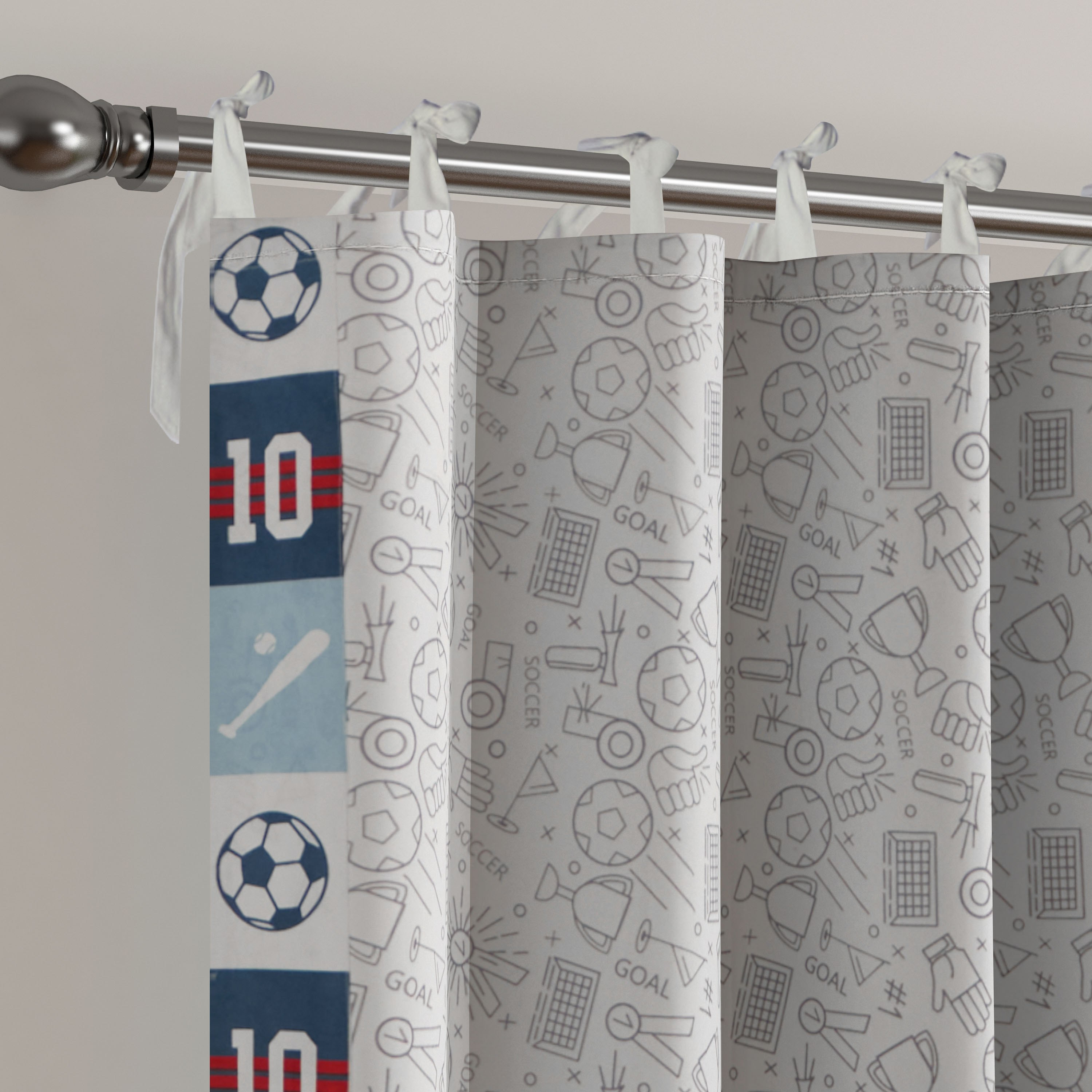 طقم ستائر بأربطة وطبعات قطعتين من أركيد - 140x240 سم-hbxbedroom-windowcoverings-curtains-image-2