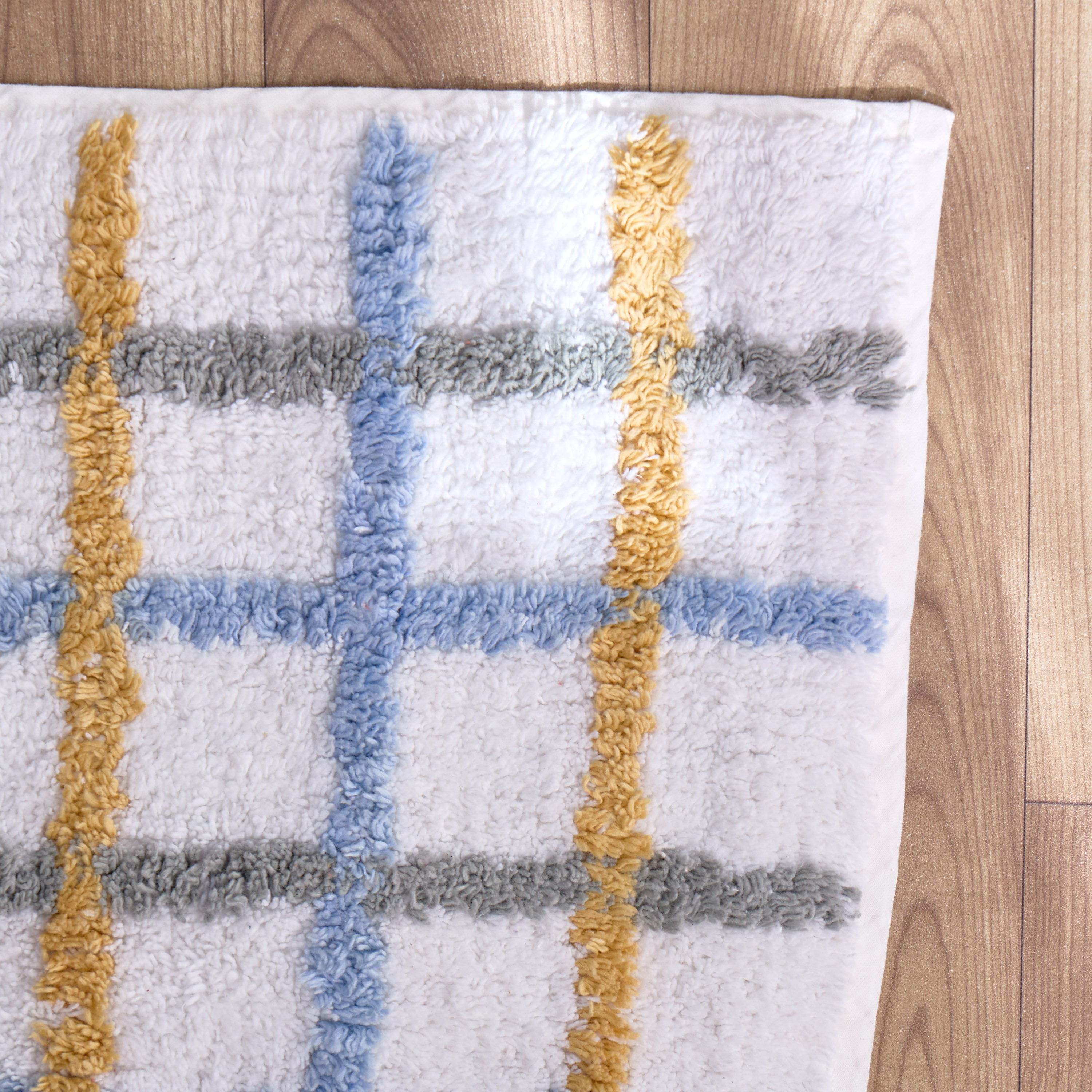 سجادة حمام قطن معنقدة مربعات من أركيد - 40x60 سم-hbxhomeware-kidsessentials-kidsbathmatsandtubmats-image-2