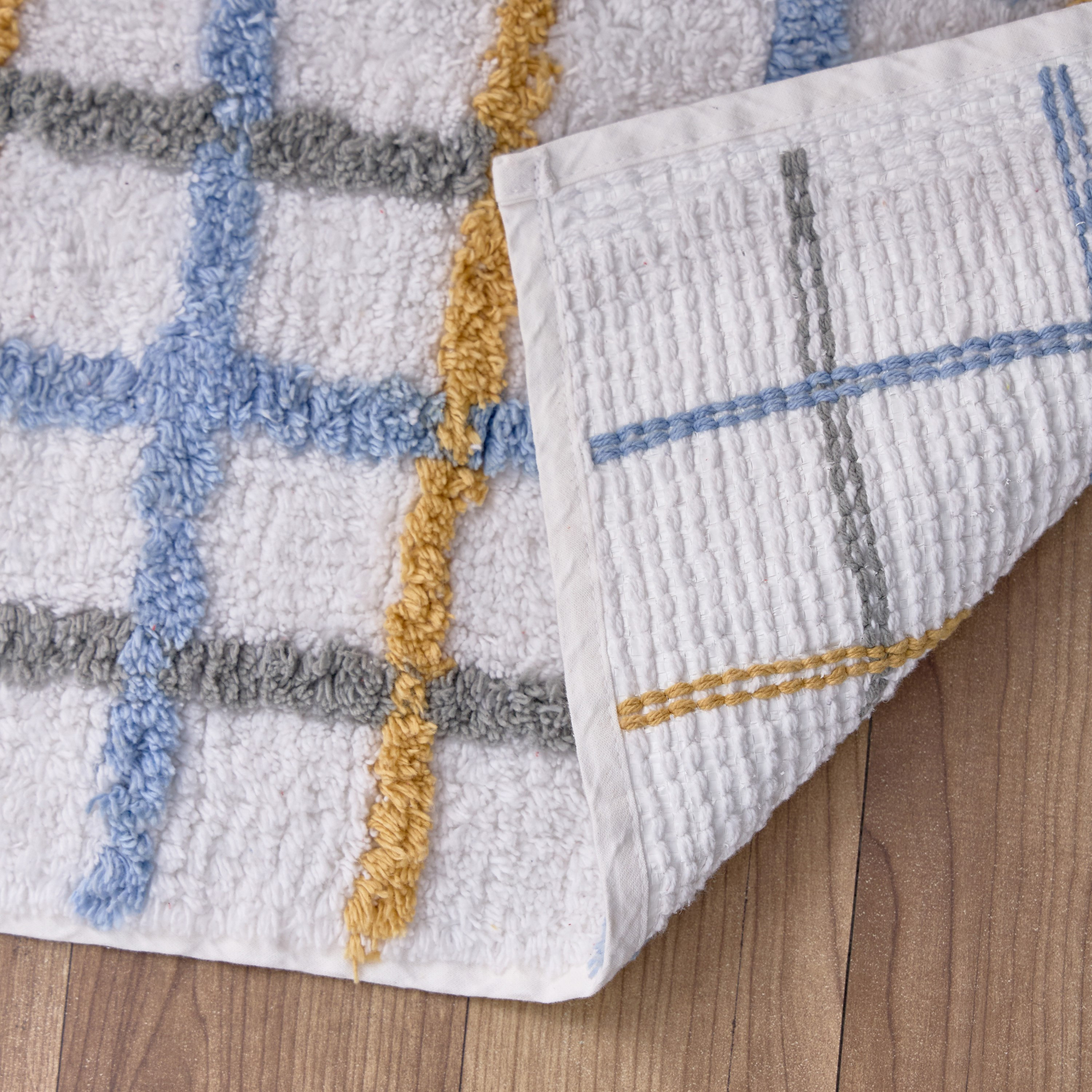 سجادة حمام قطن معنقدة مربعات من أركيد - 40x60 سم-hbxhomeware-kidsessentials-kidsbathmatsandtubmats-image-4