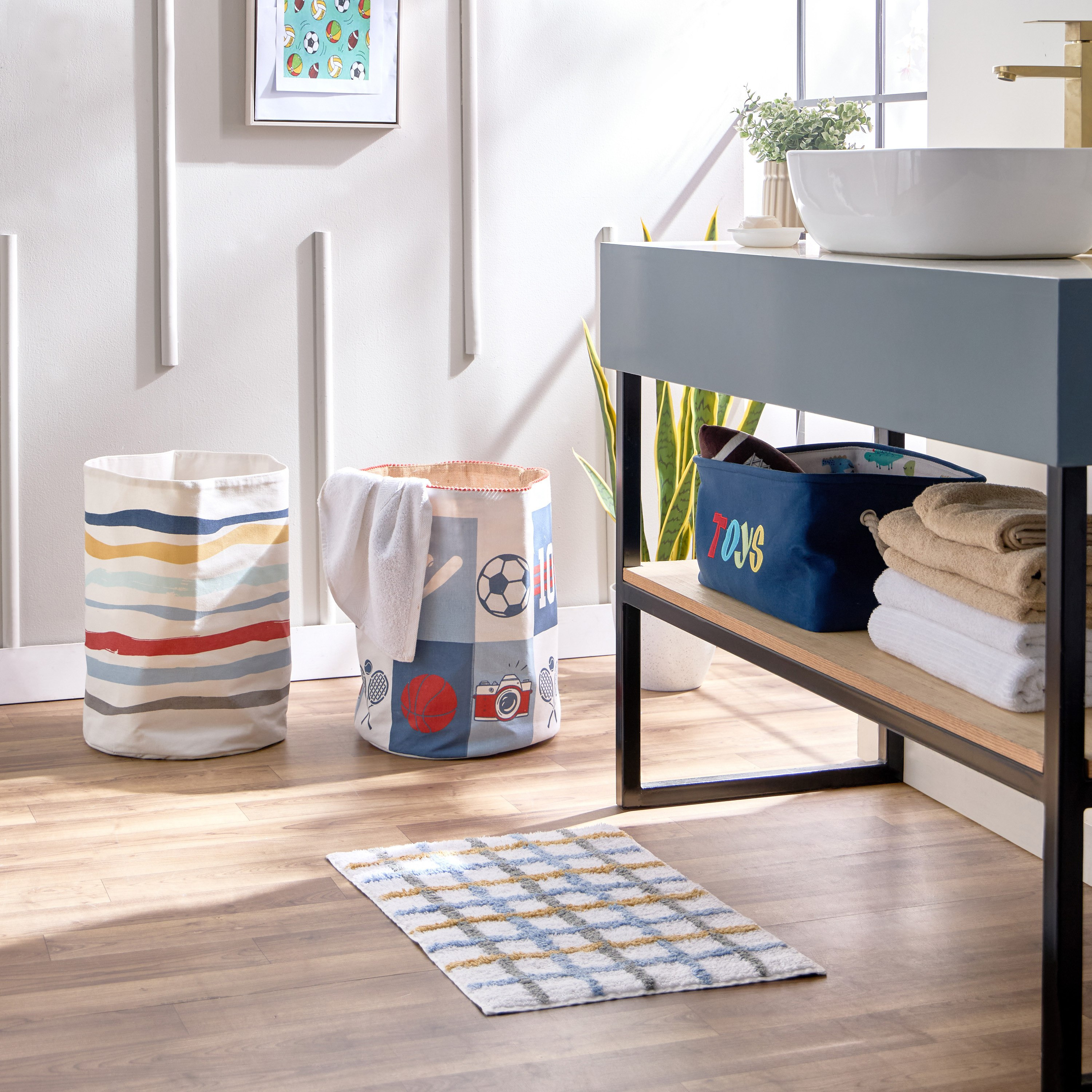 سجادة حمام قطن معنقدة مربعات من أركيد - 40x60 سم-hbxhomeware-kidsessentials-kidsbathmatsandtubmats-image-5