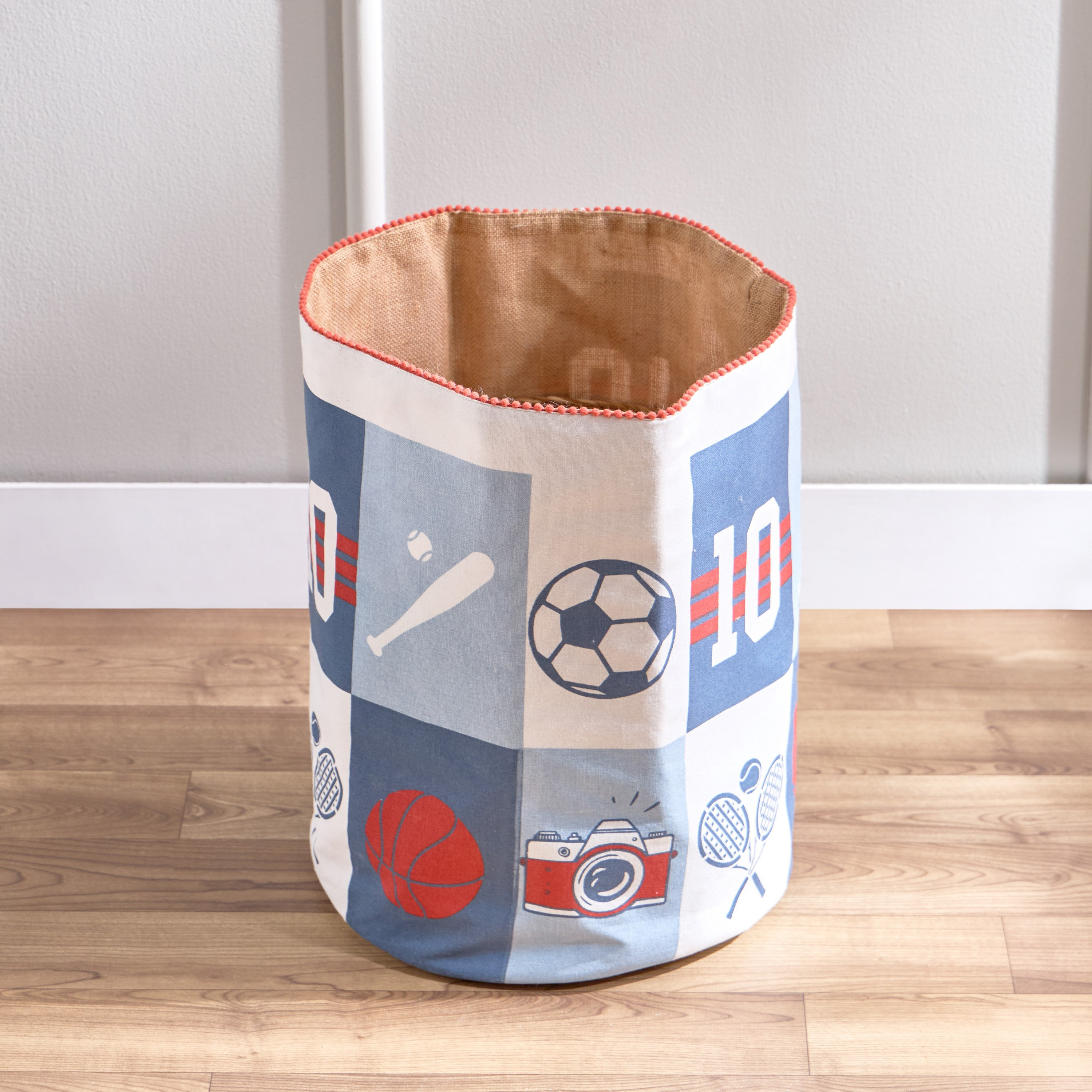 Arcade Hit It Printed Jute Toy Storage Basket - 35x35x40 cm-hbxhomeware-hbxkidsandyouth-image-2