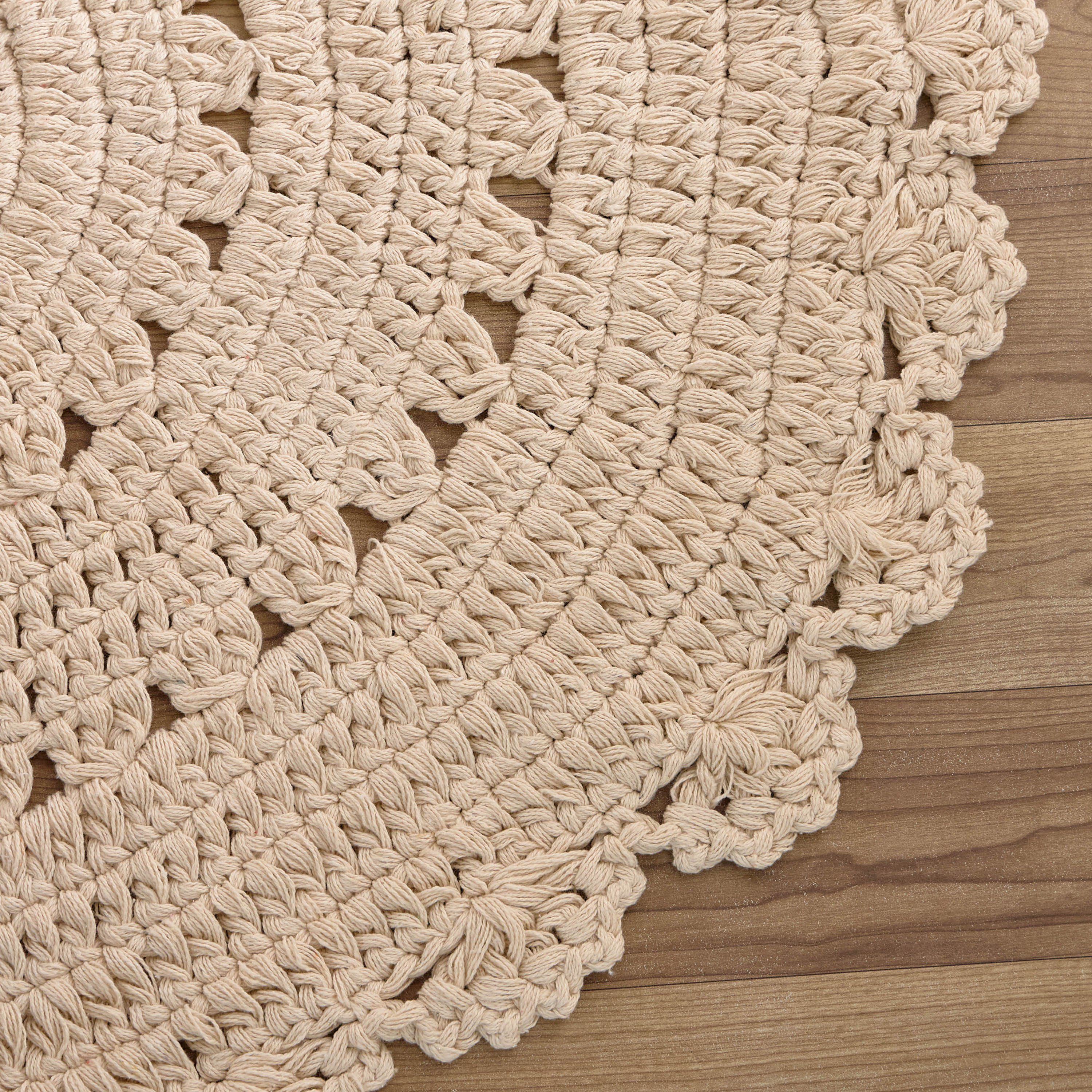 سجادة كروشيه قطن من فلاترباي بلوم - 100 سم-hbxdecorandfurnishings-floorcoverings-rugs-image-2