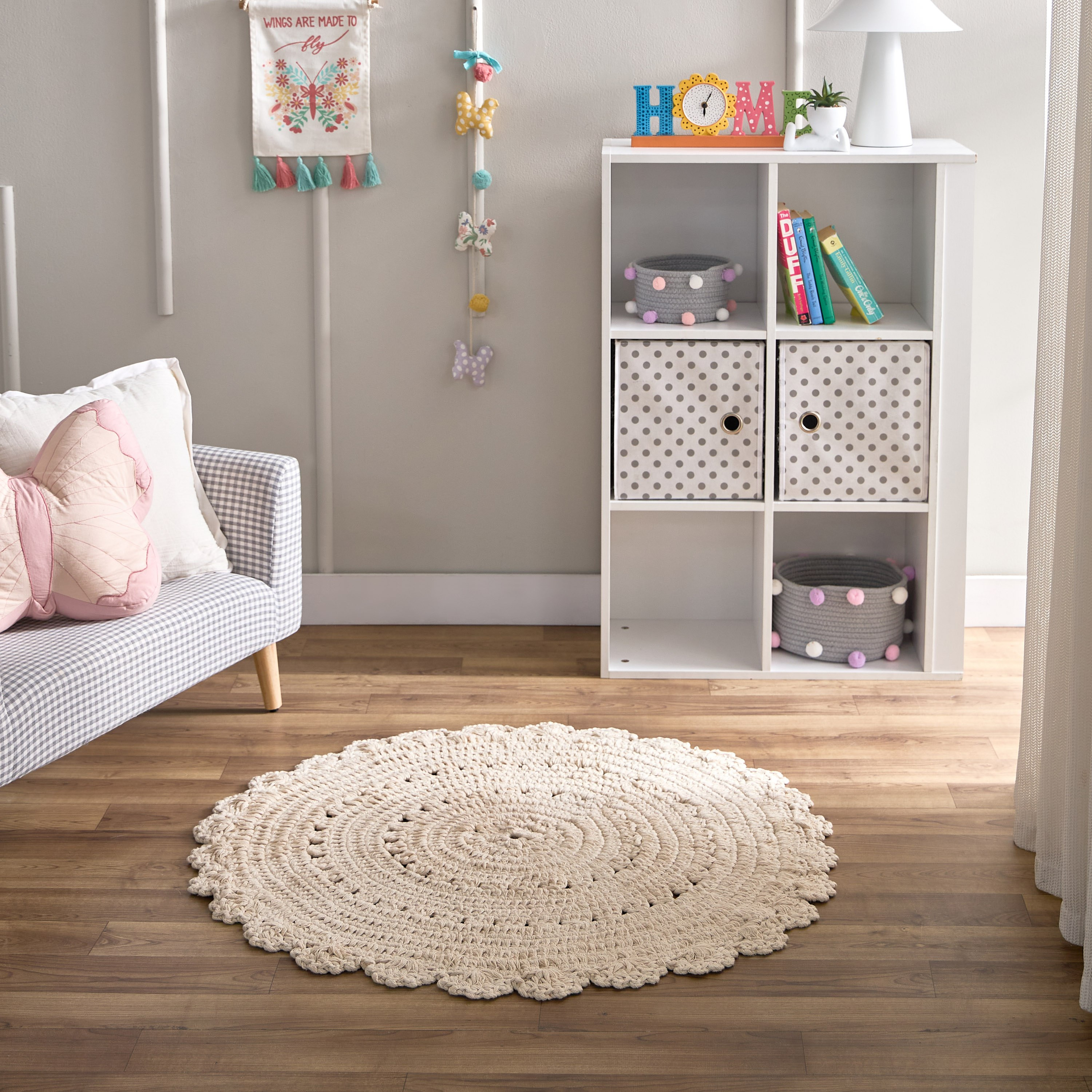 سجادة كروشيه قطن من فلاترباي بلوم - 100 سم-hbxdecorandfurnishings-floorcoverings-rugs-image-5