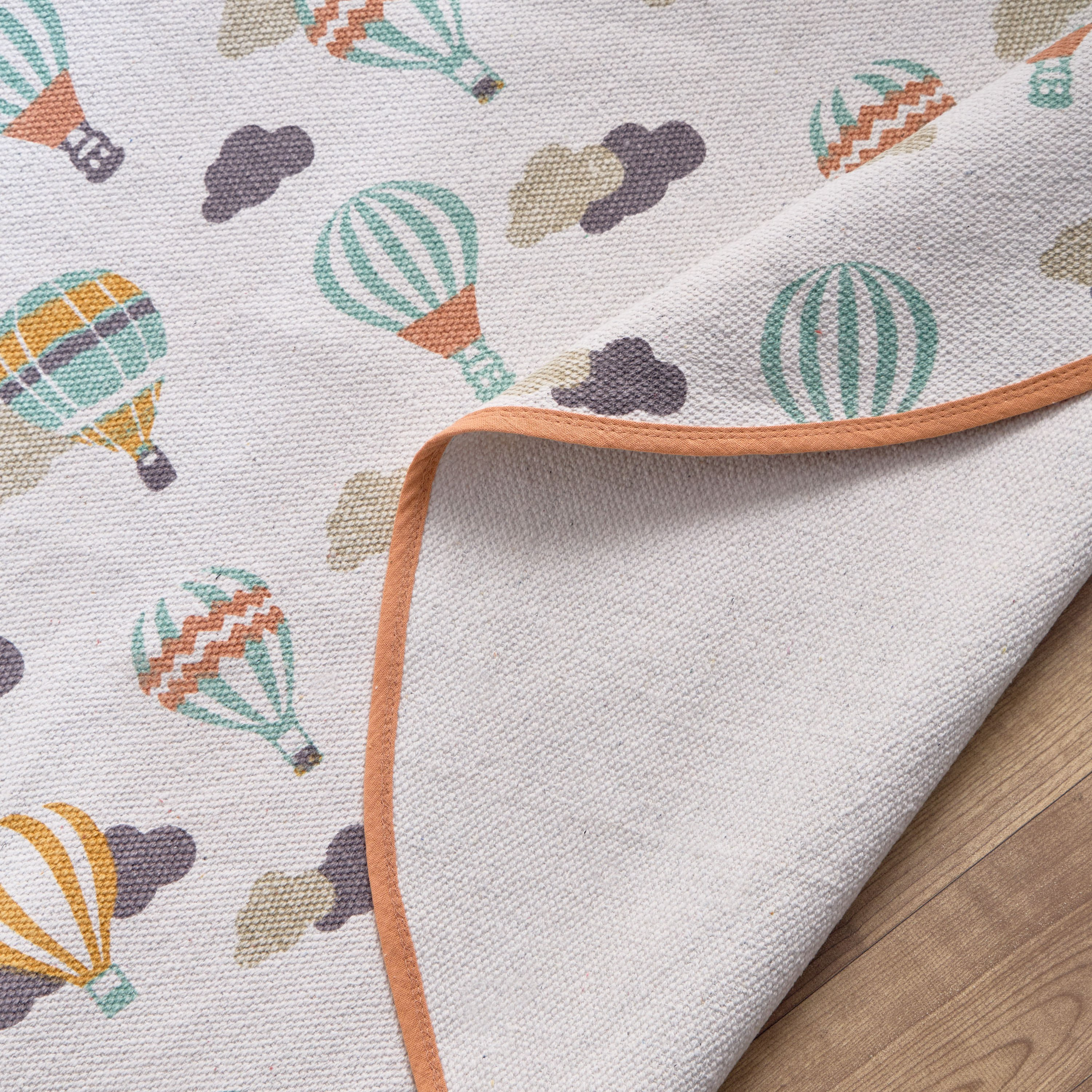 Playland Balloon Cotton Printed Round Rug - 120 cm-hbxdecorandfurnishings-floorcoverings-rugs-image-3