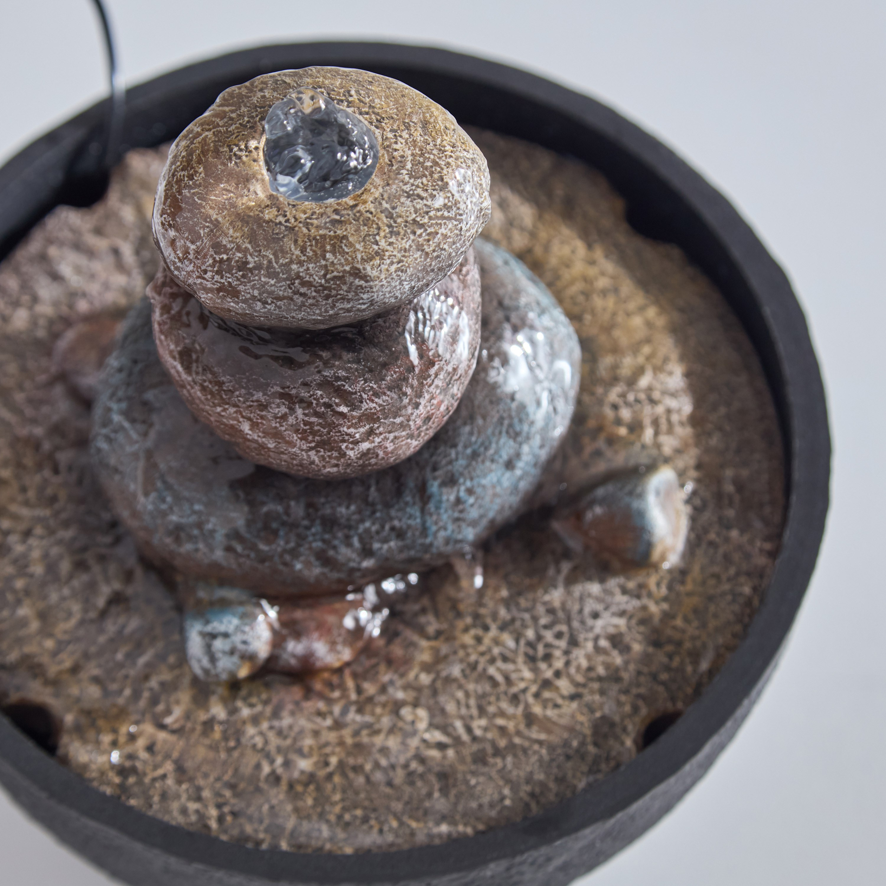 Serene Modern Stone Fountain with LED - 20x20x19 cm-hbxhomeware-hbxdecorandfurnishings-image-3