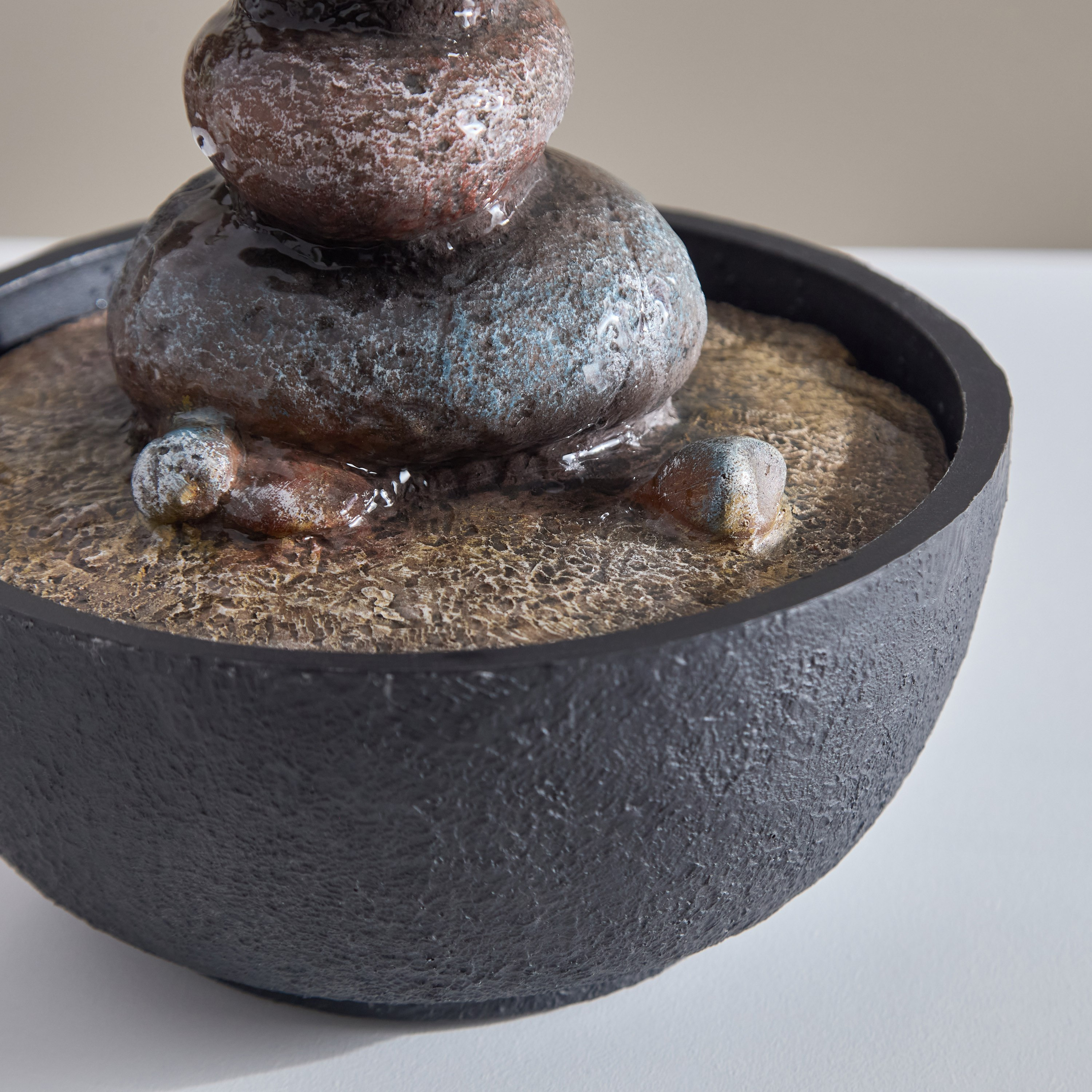 Serene Modern Stone Fountain with LED - 20x20x19 cm-hbxhomeware-hbxdecorandfurnishings-image-4