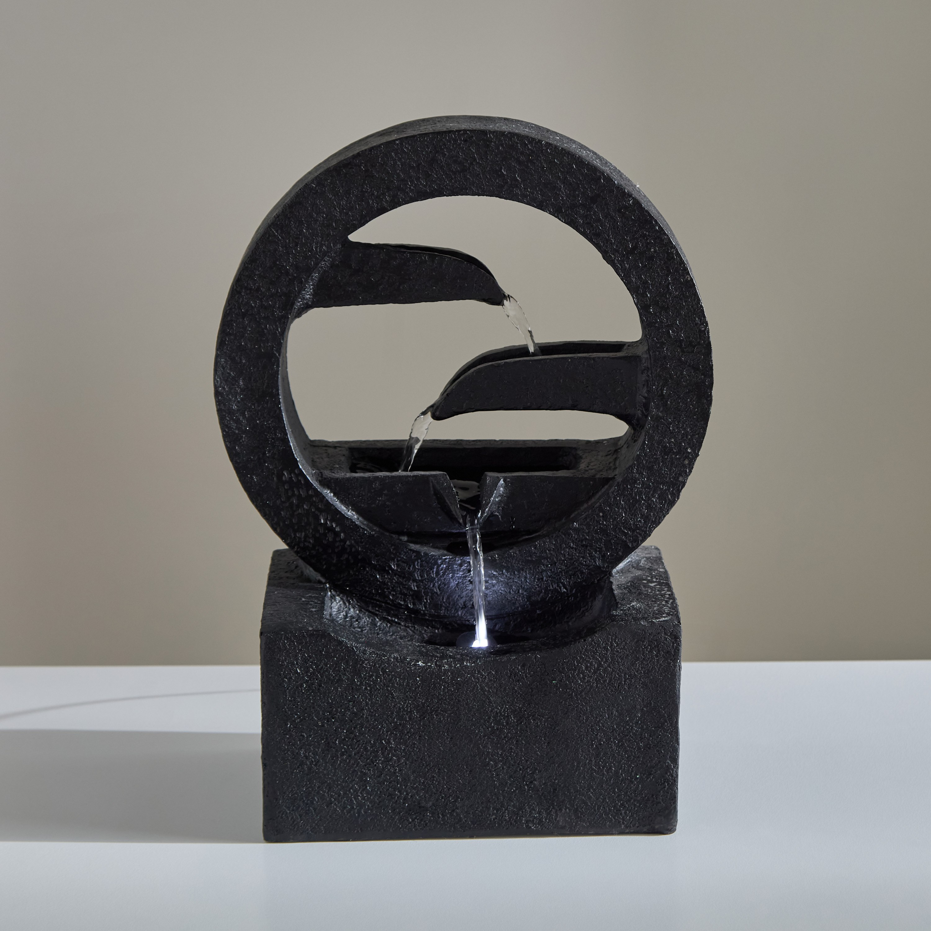 Serene LED Abstract Fountain - 25x15x33 cm-hbxhomeware-hbxdecorandfurnishings-image-1