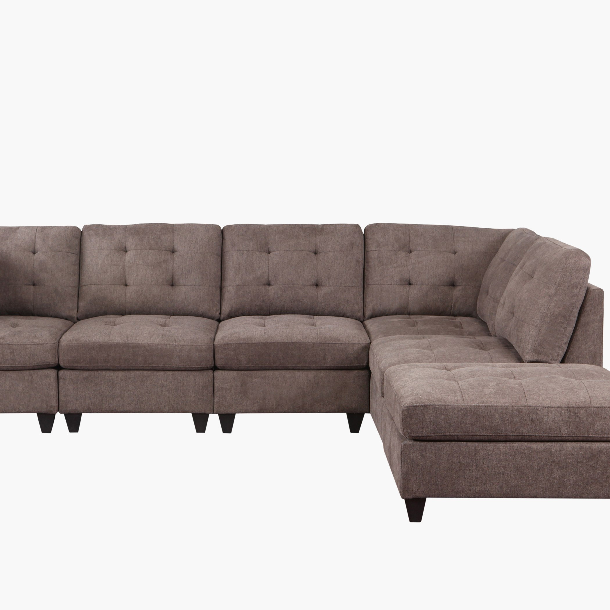 كنبة ركنية على الناحيتين بتصميم مجزأ 4 مقاعد قماش من أوكلاند-hbxlivingroom-sofasandarmchairs-cornersofas-image-12