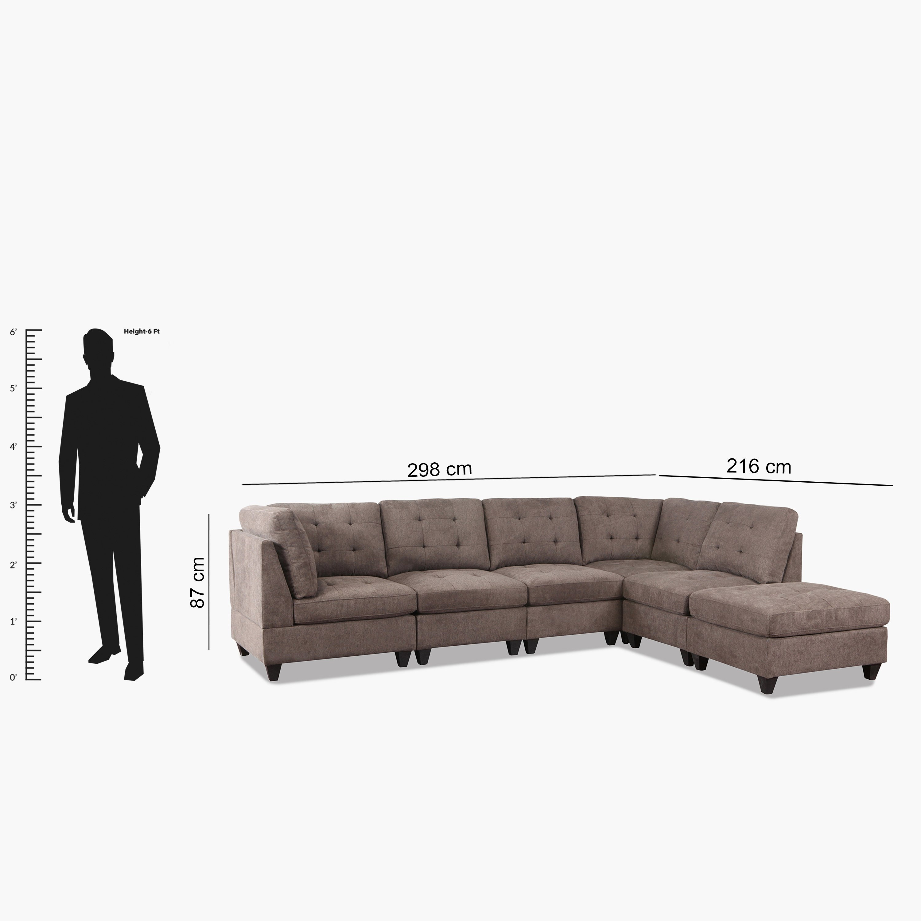كنبة ركنية على الناحيتين بتصميم مجزأ 4 مقاعد قماش من أوكلاند-hbxlivingroom-sofasandarmchairs-cornersofas-image-15