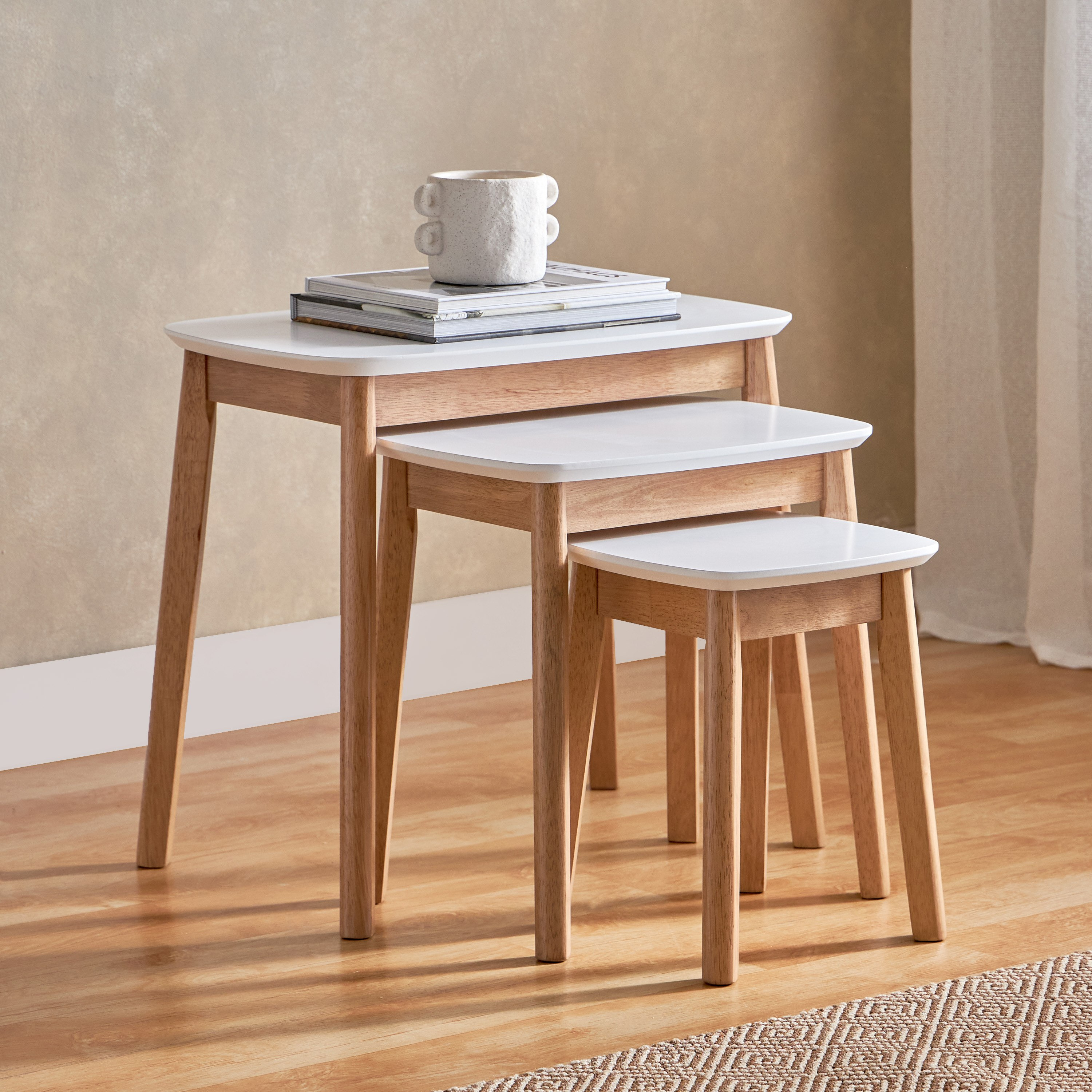 Buy Nordic Nest of Tables Set of 3 Online in Bahrain Homebox