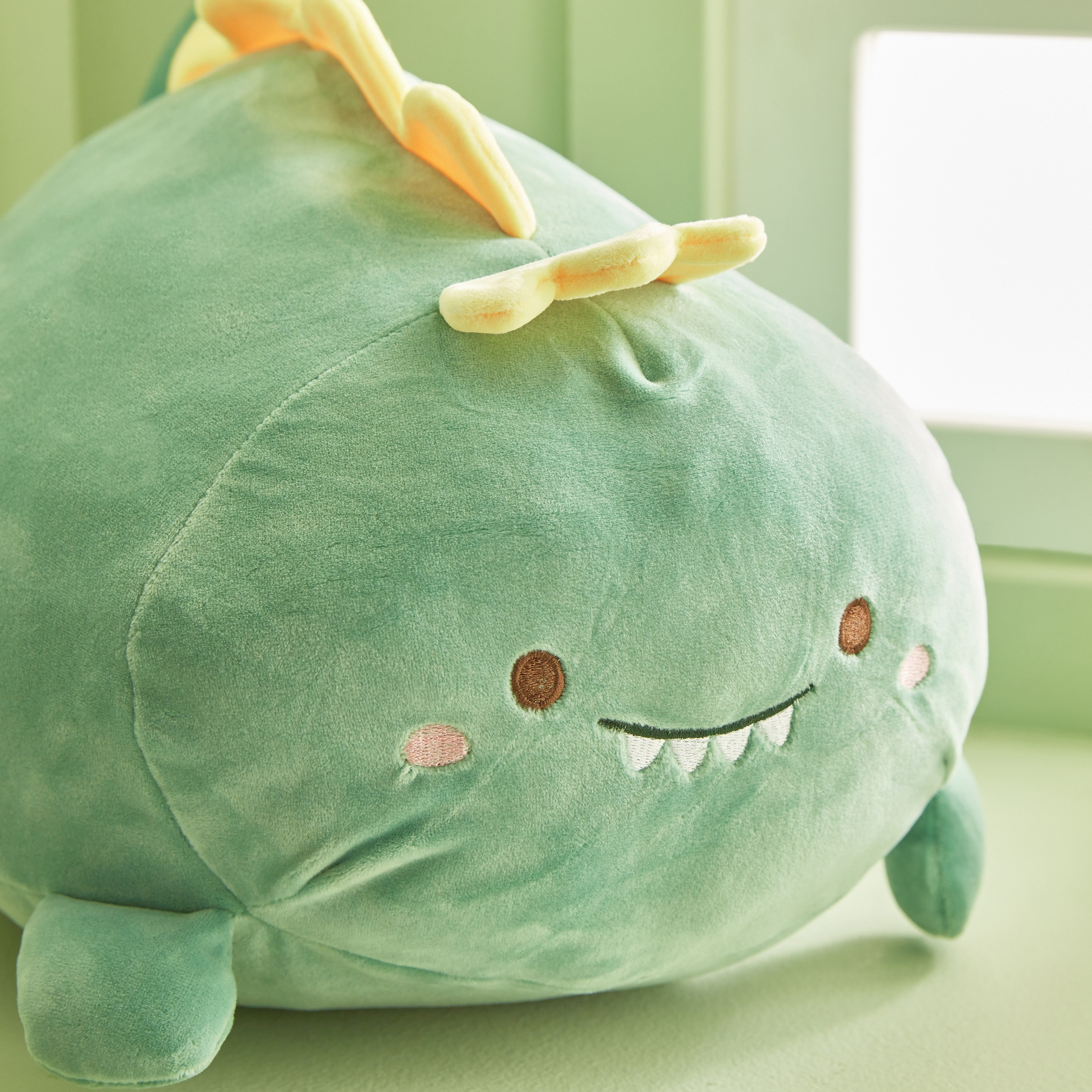 Playland Dino Shaped Cushion - 38x20x10 cm-hbxhomeware-hbxkidsandyouth-image-3