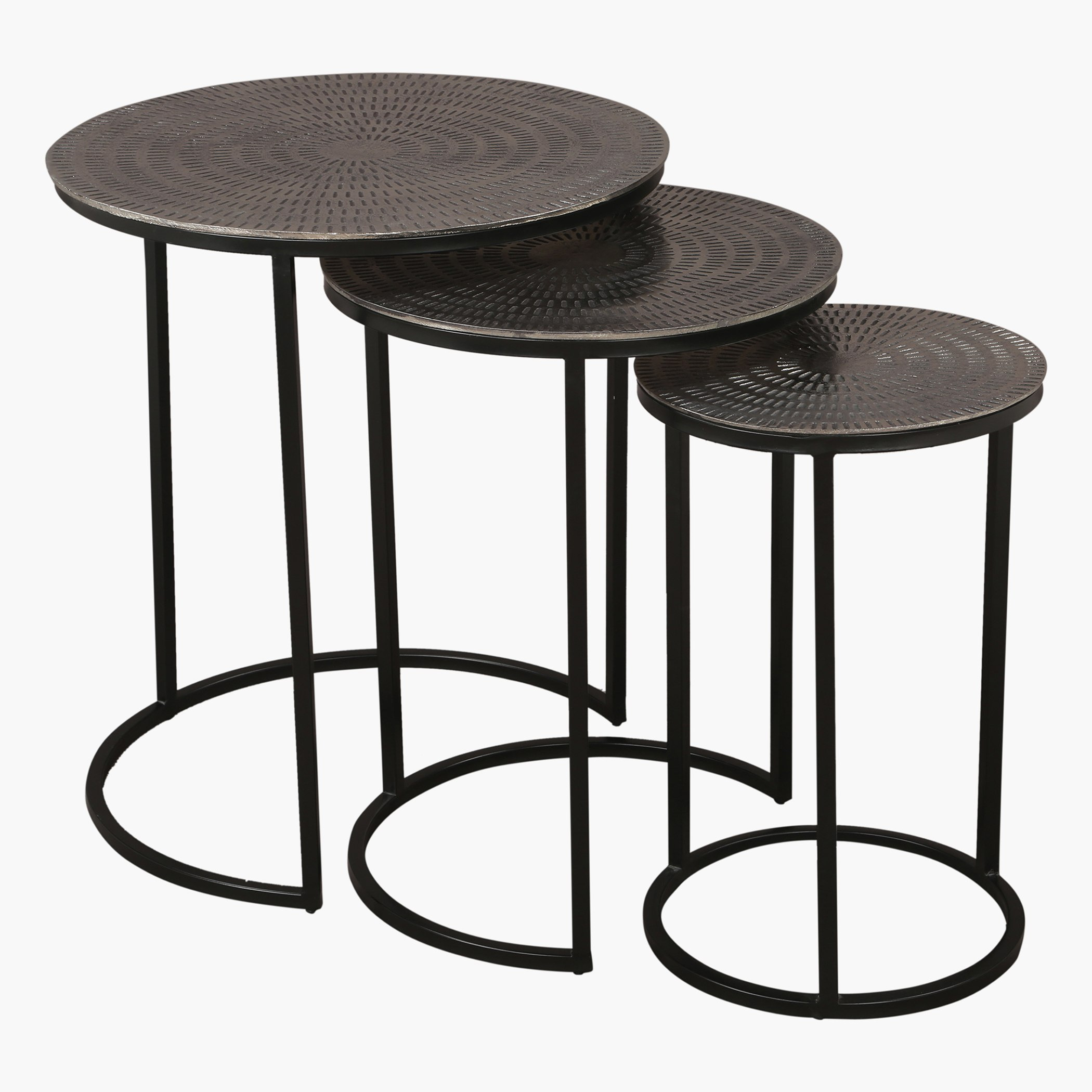 Cavon Dublin Aluminium Cladding Nest of Tables - Set of 3-hbxfurniture-livingroom-nestingtables-image-1