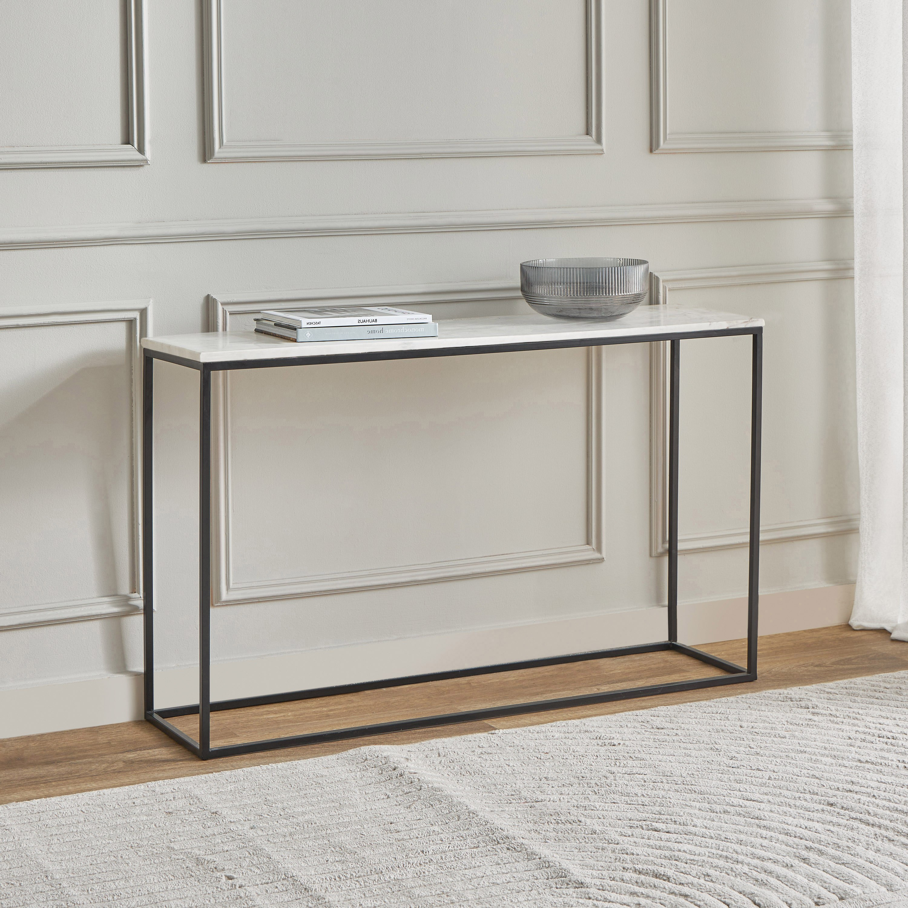 طاولة كونسول بسطح من الرخام الأصلي - تورين من فيندرا-hbxfurniture-tablesandstands-consoletables-image-1