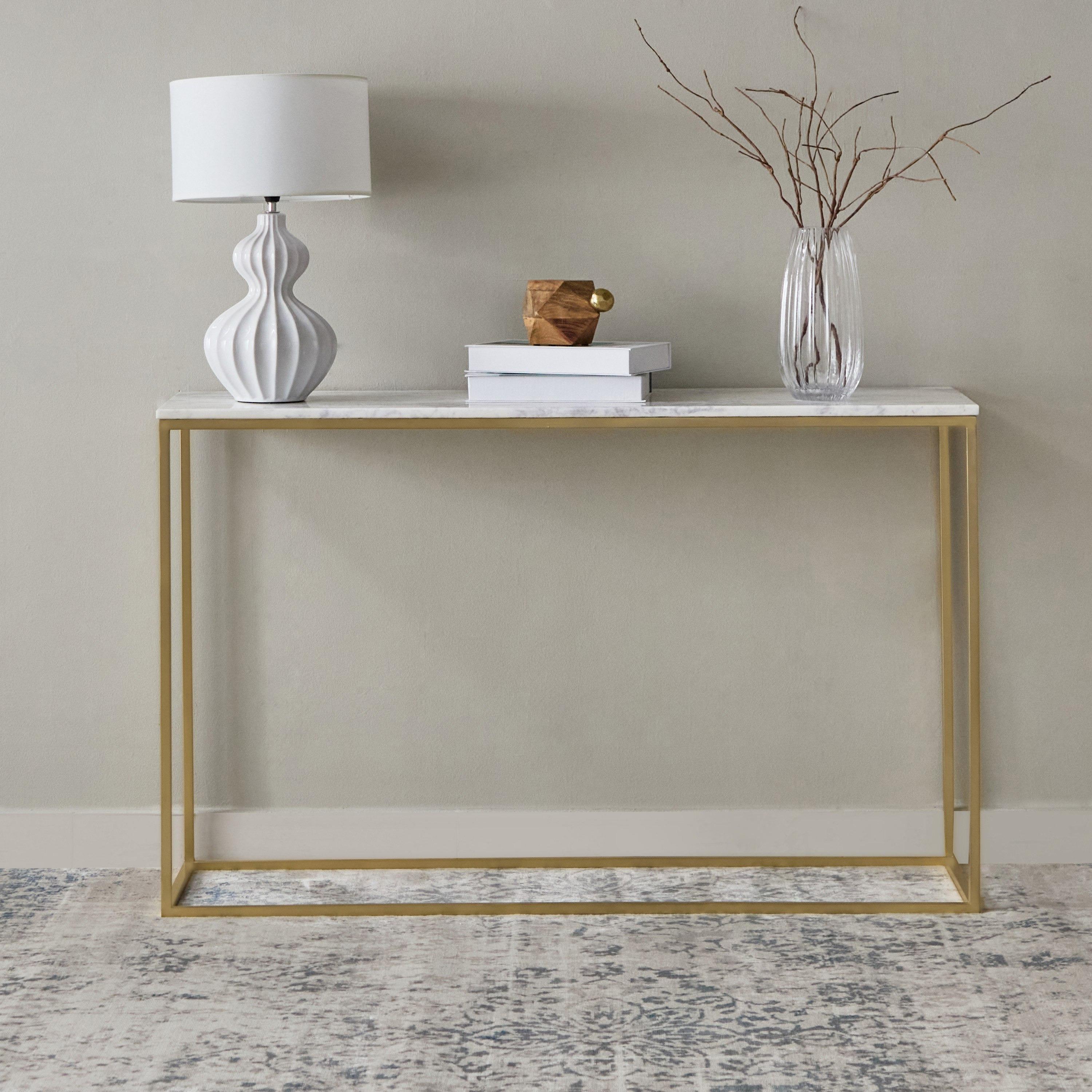طاولة كونسول بسطح من الرخام الأصلي - تورين من فيندرا-hbxfurniture-tablesandstands-consoletables-image-2