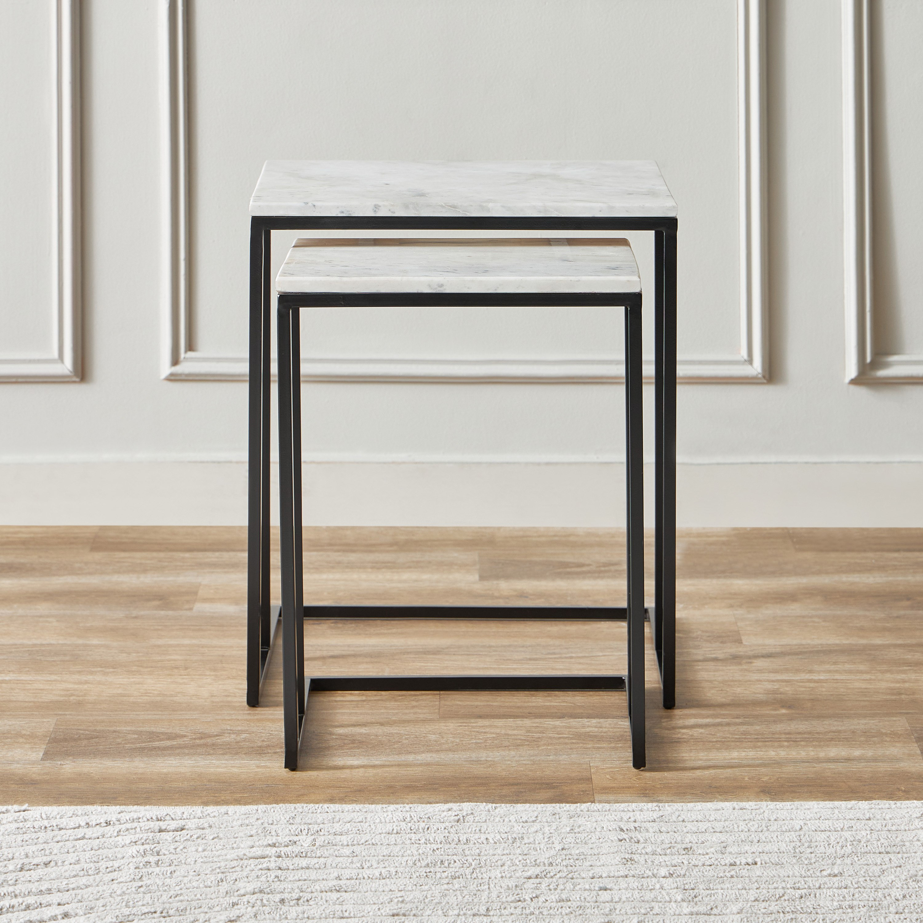 Cavon Duo Genuine Marble Top Nest of Tables - Set of 2-hbxfurniture-livingroom-nestingtables-image-2