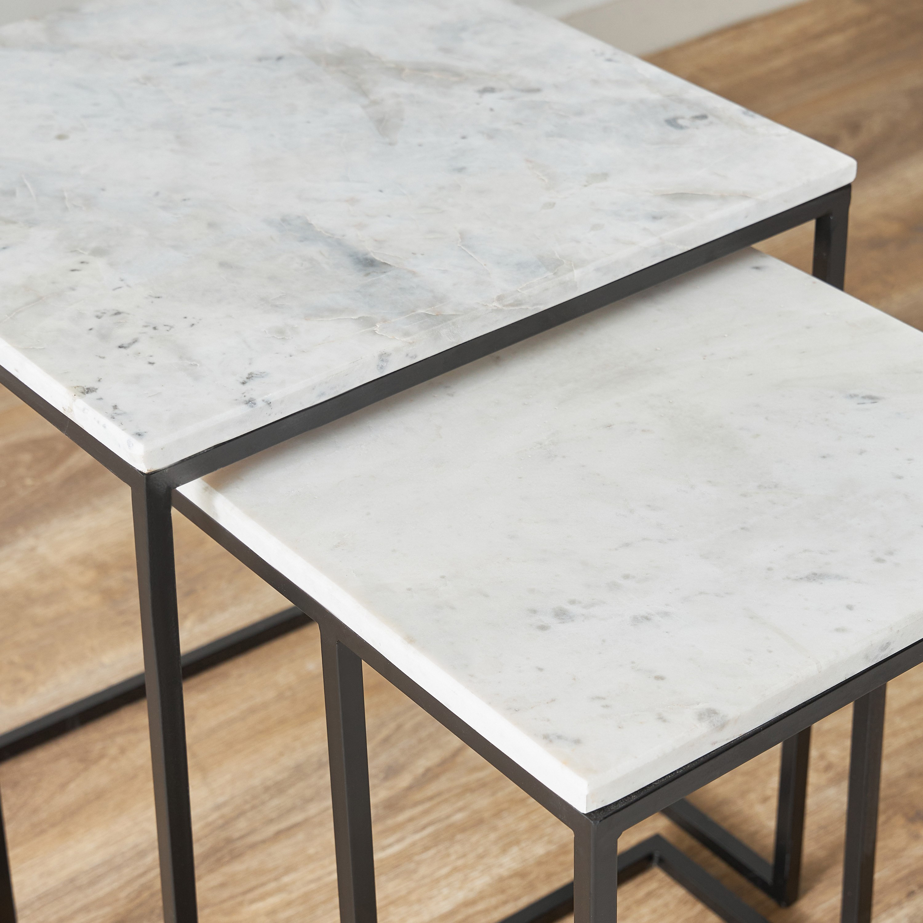 Cavon Duo Genuine Marble Top Nest of Tables - Set of 2-hbxfurniture-livingroom-nestingtables-image-3