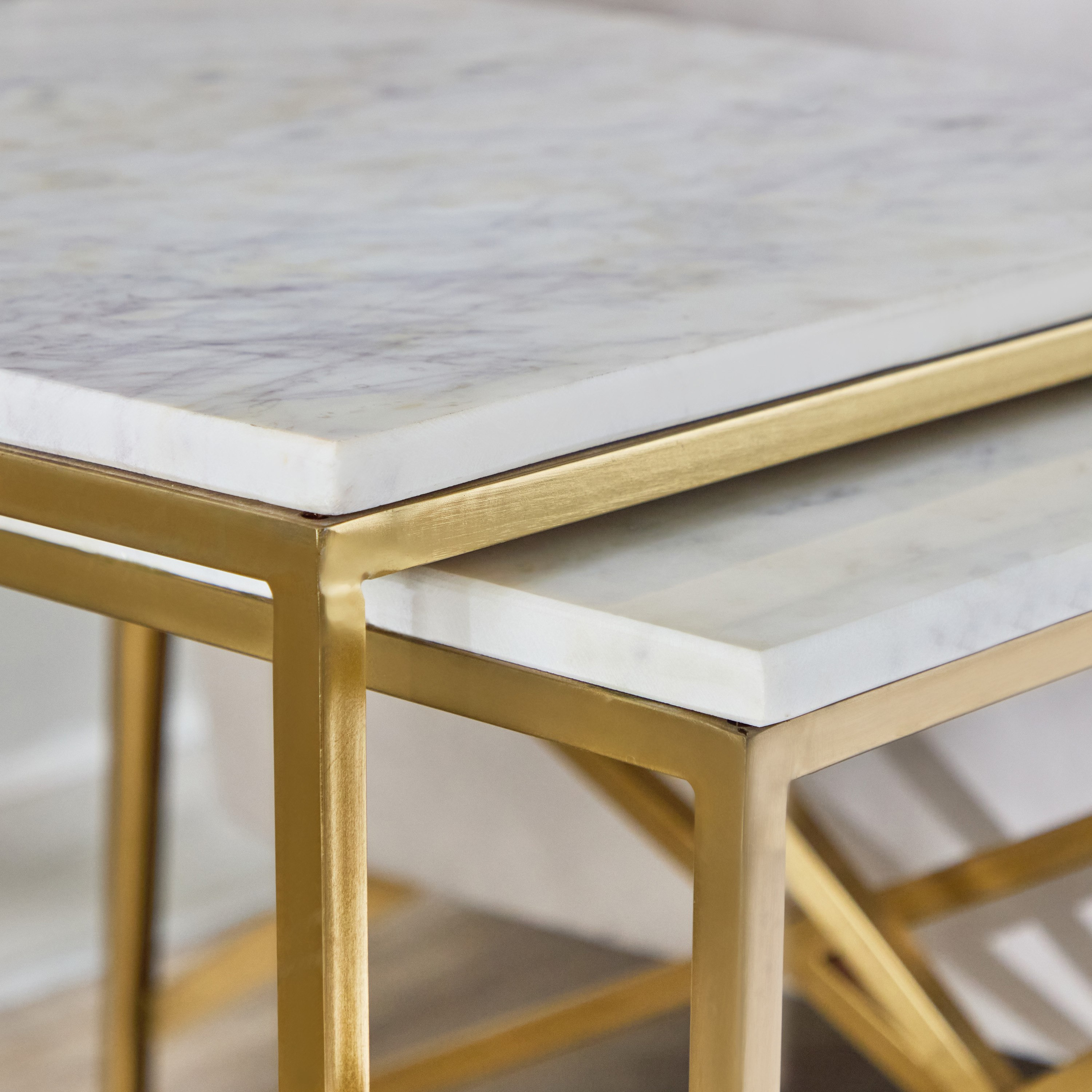 Vendra Otis Genuine Marble Top Nest of Tables - Set of 2-hbxfurniture-livingroom-nestingtables-image-4