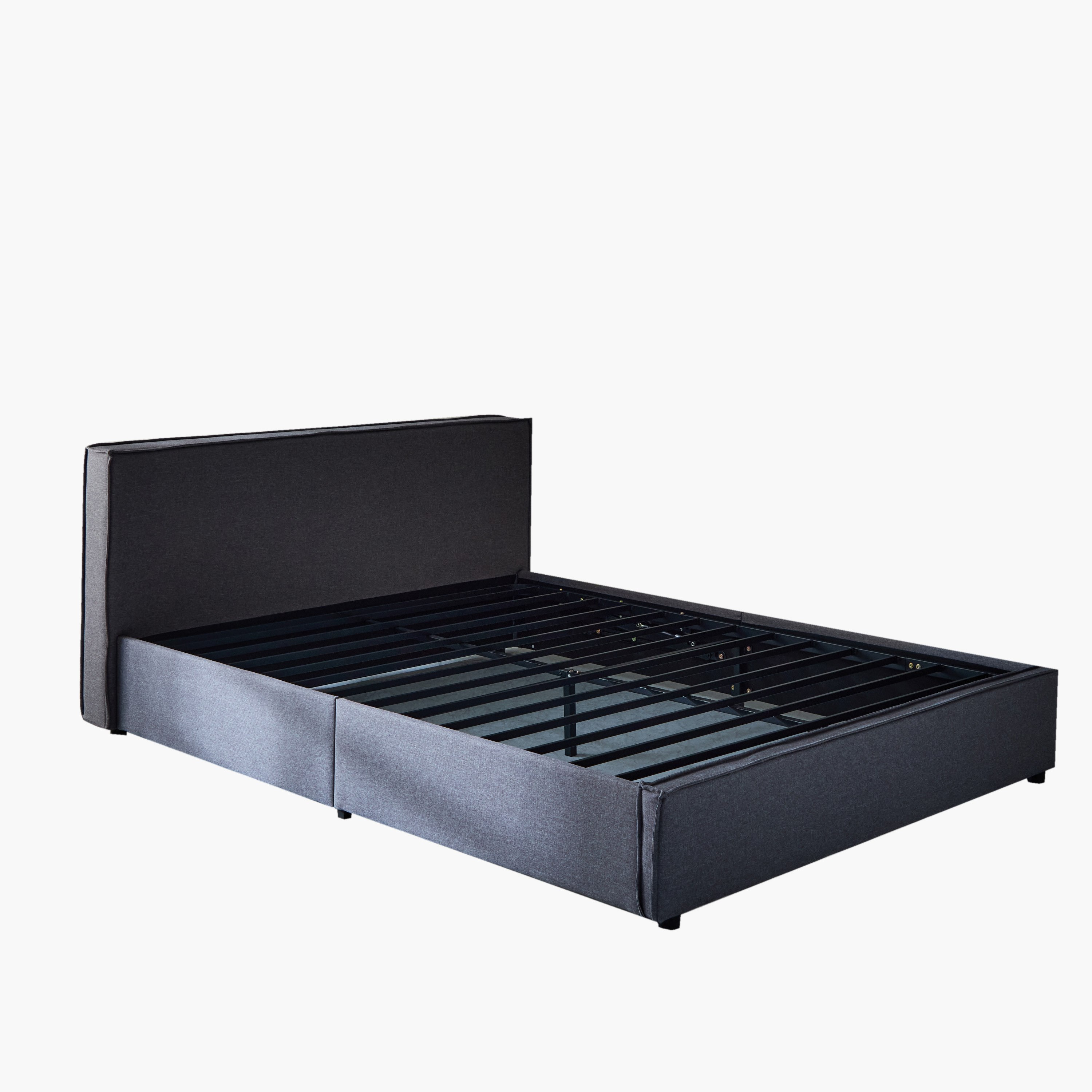 Movo Kulltorp Hydraulic Storage Upholstered Queen Bed - 160x200 cm-hbxbedroom-bedsandbedsets-beds-queen-image-13