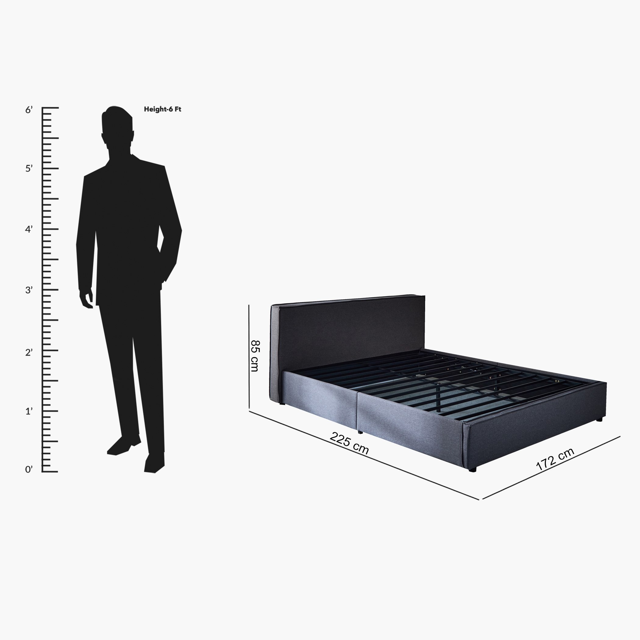 Movo Kulltorp Hydraulic Storage Upholstered Queen Bed - 160x200 cm-hbxbedroom-bedsandbedsets-beds-queen-image-14