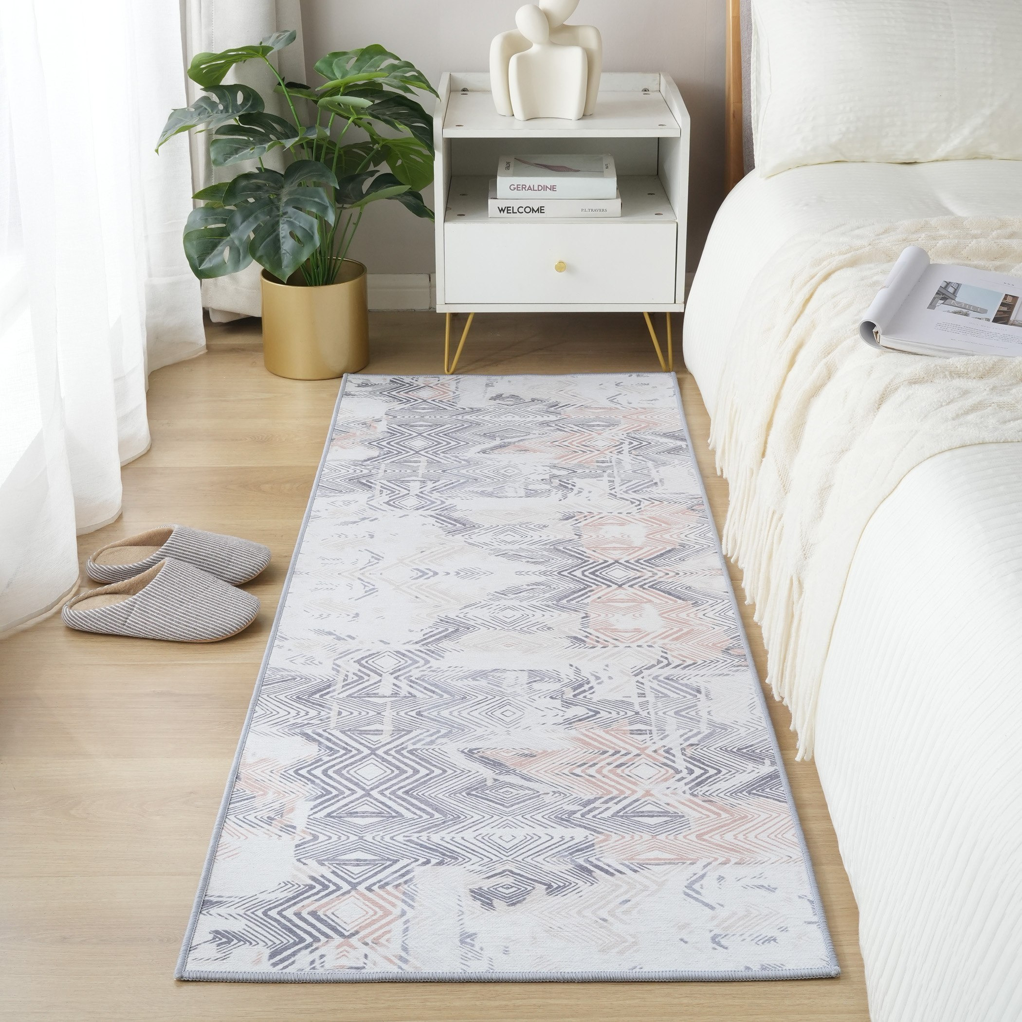Atlanta Sana Printed Rug - 60x150 cm-hbxdecorandfurnishings-floorcoverings-rugs-image-1