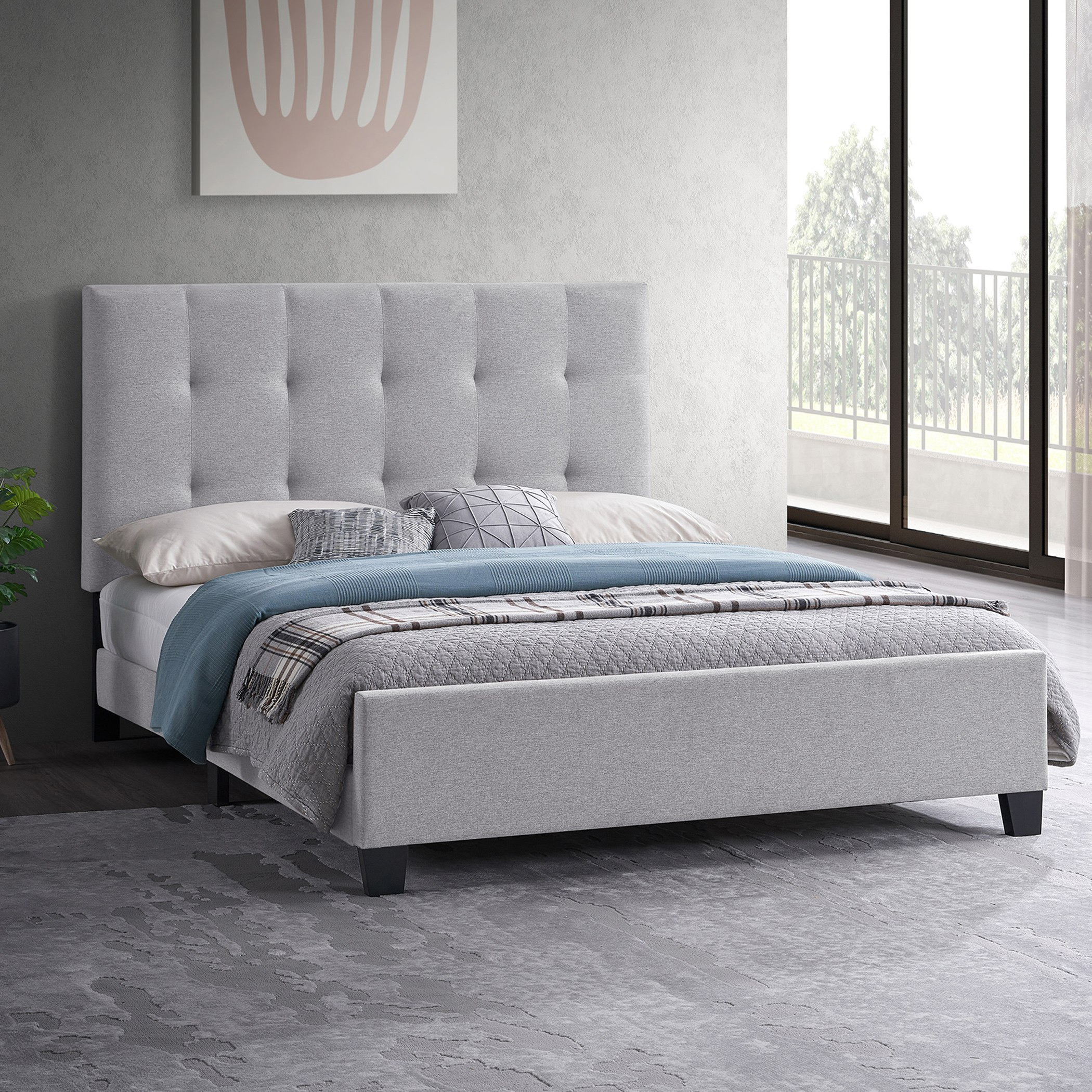 سرير كوين منجّد - كولتورب من موڤو - 160x200 سم-hbxbedroom-bedsandbedsets-beds-queen-image-1