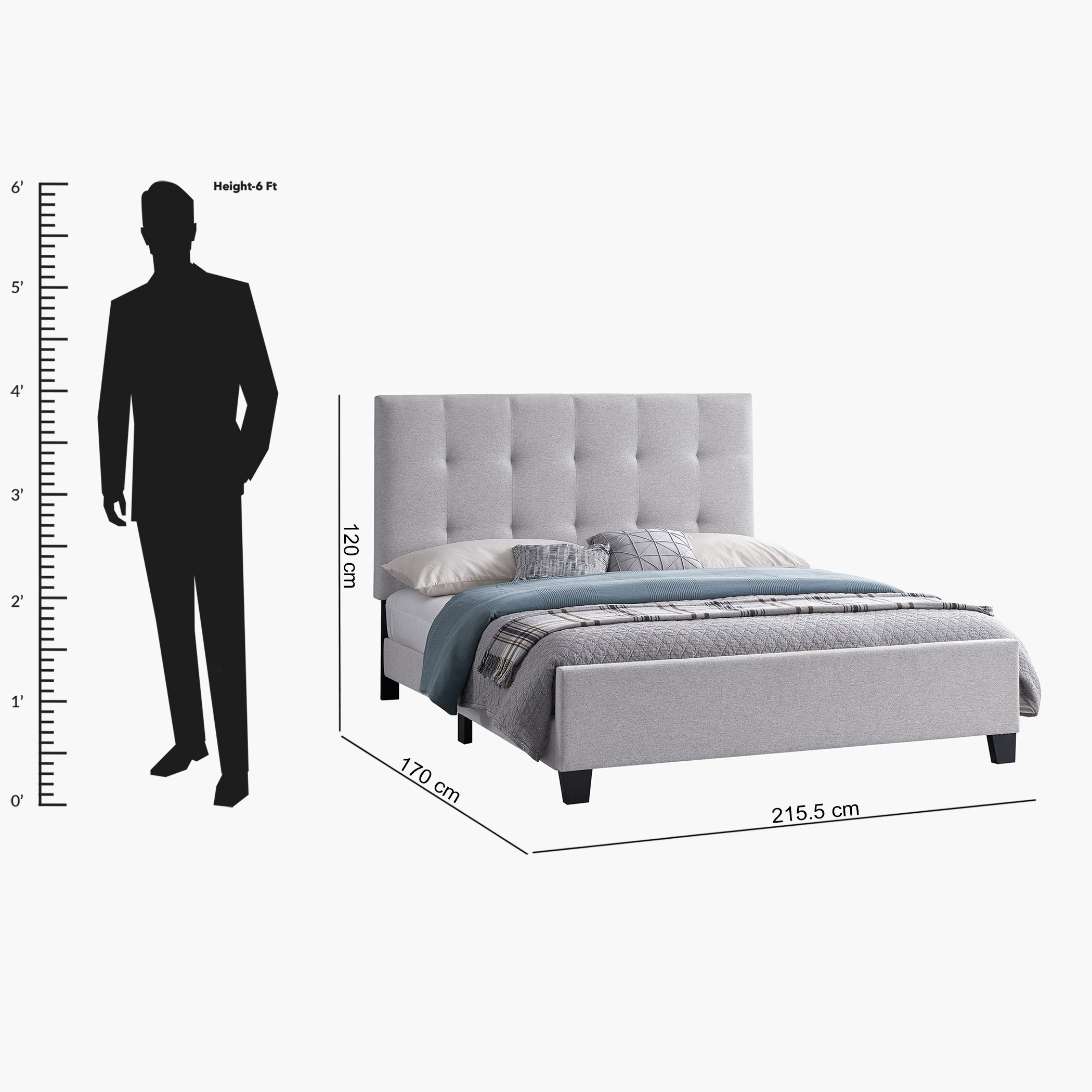 سرير كوين منجّد - كولتورب من موڤو - 160x200 سم-hbxbedroom-bedsandbedsets-beds-queen-image-7