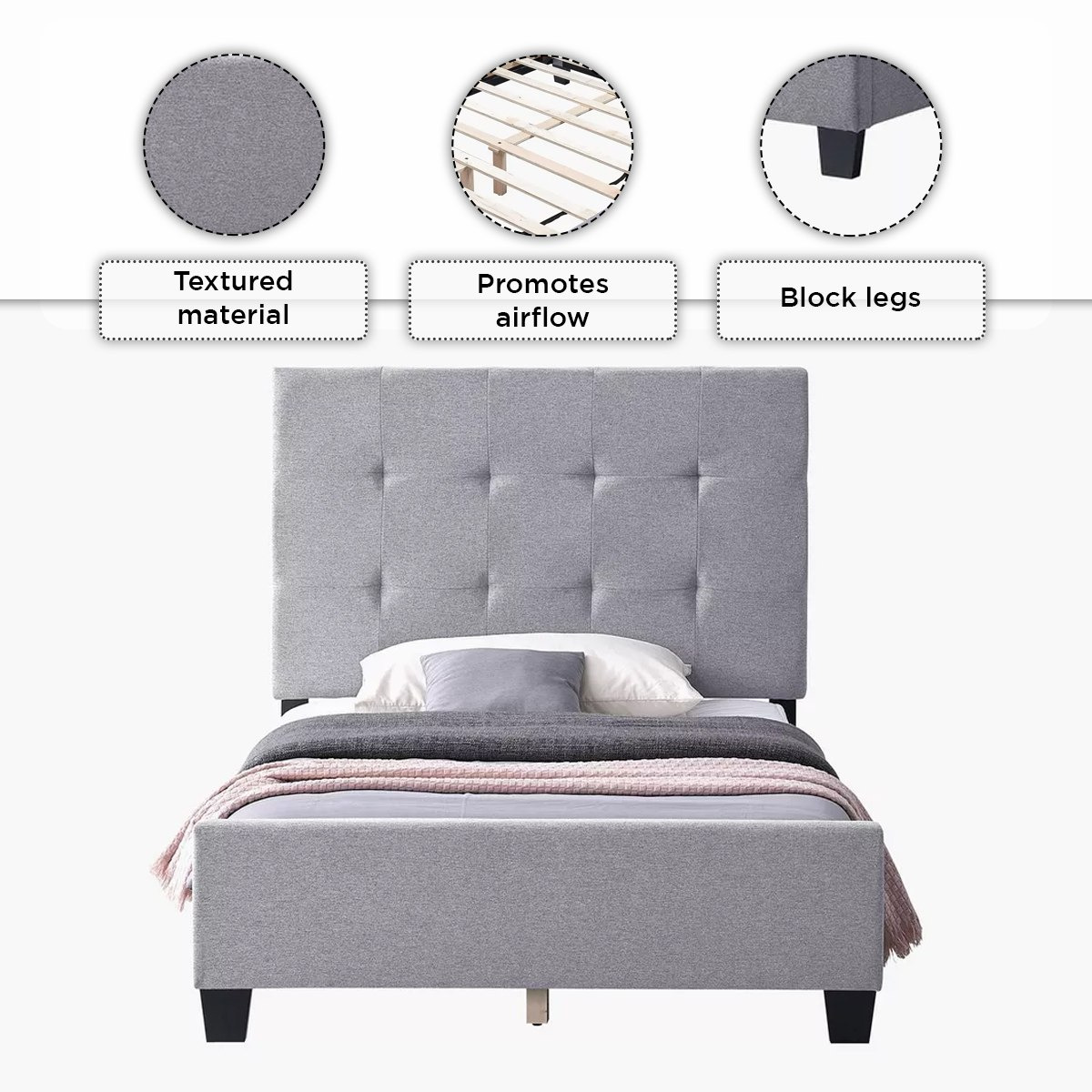 سرير توين منجّد - كولتورب من موڤو - 120x200 سم-hbxbedroom-bedsandbedsets-upholsteredbeds-twin-image-5