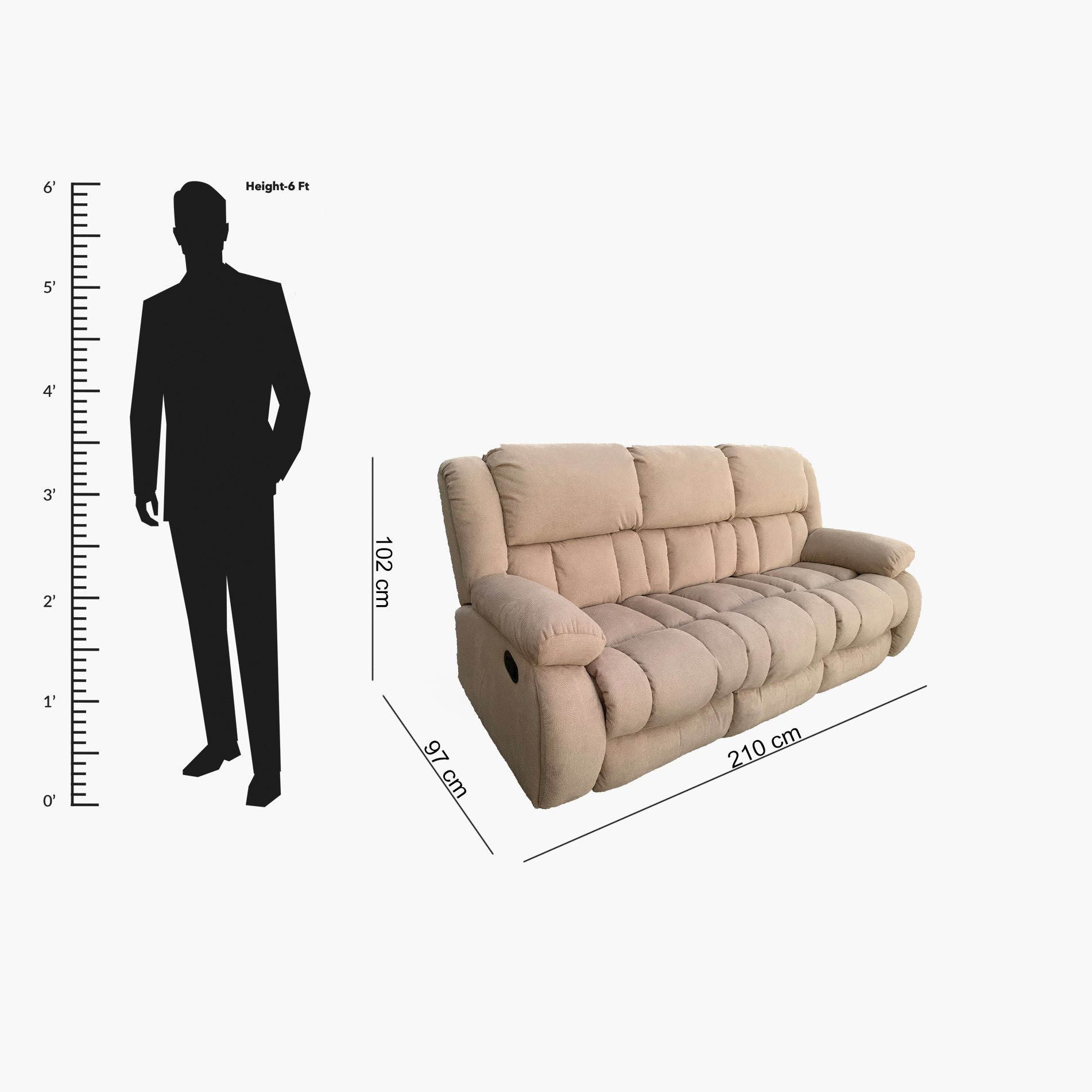 كنبة استرخاء يدوية قماش 3 مقاعد من مولينو-hbxfurniture-sofasandarmchairs-reclinersofas-image-12