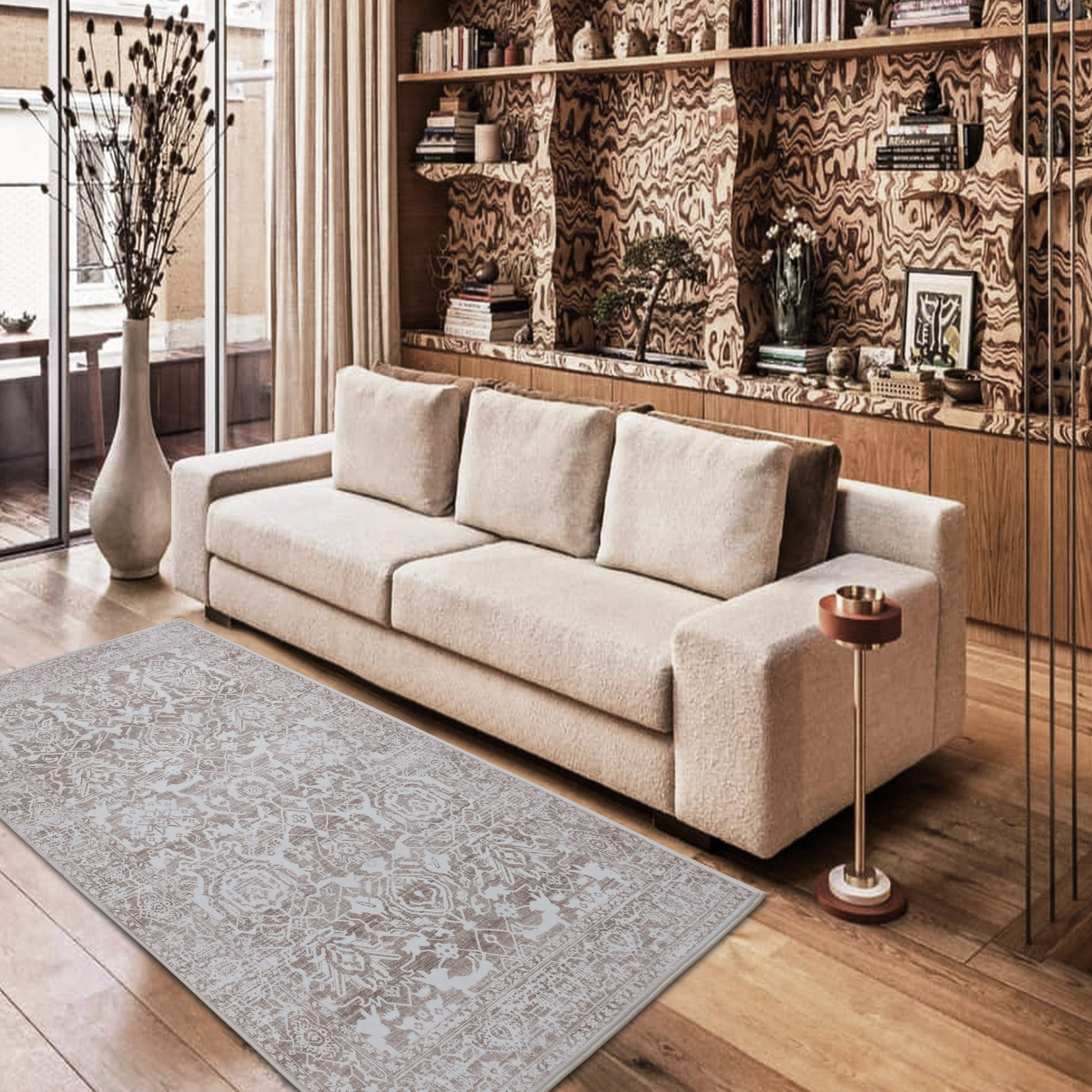 سجادة مخملية زيتا من ميراج - 80x150 سم-hbxdecorandfurnishings-floorcoverings-rugs-image-1