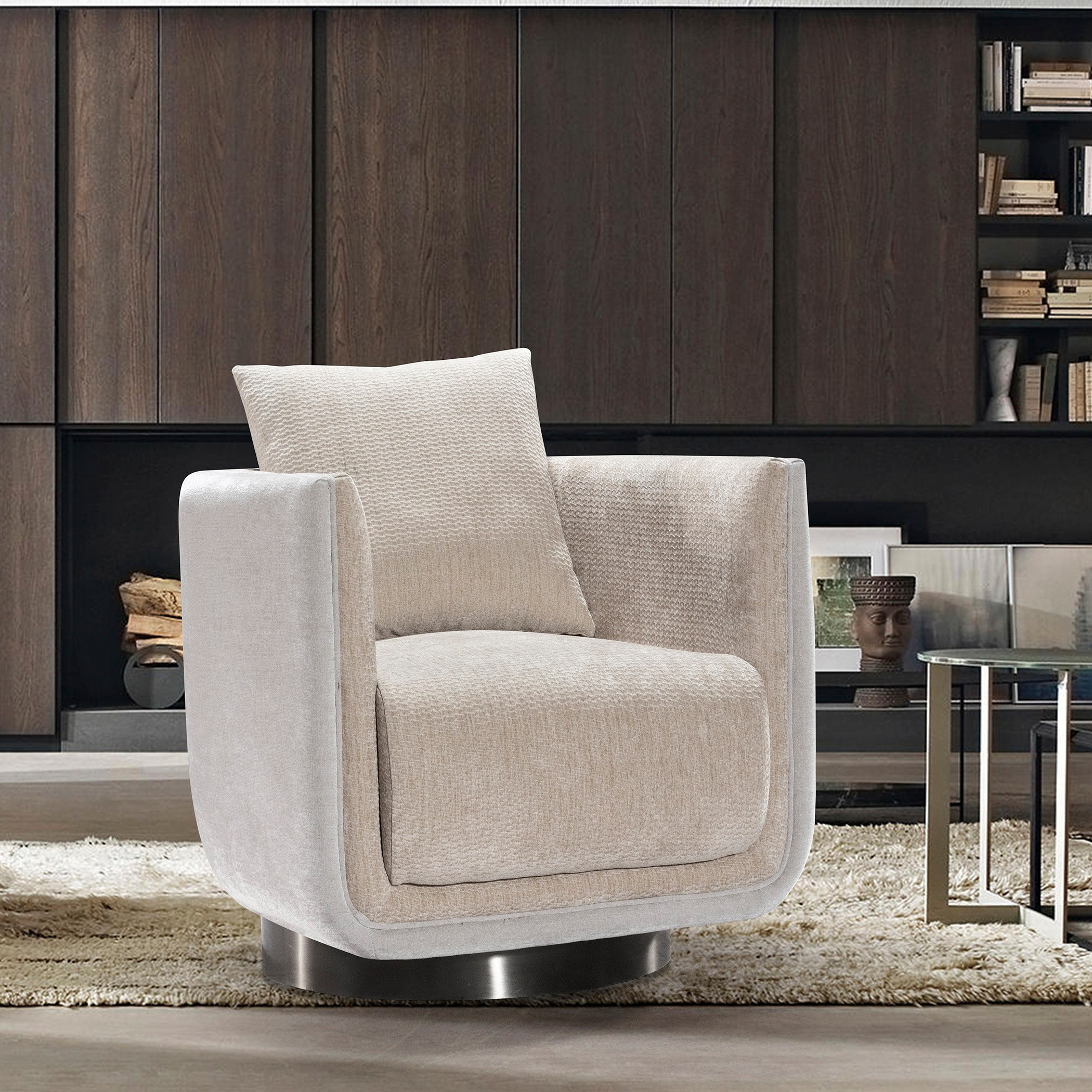 Imlay Fabric Accent Chair with Swivel and Cushion-hbxlivingroom-sofasandarmchairs-easychairs-image-1