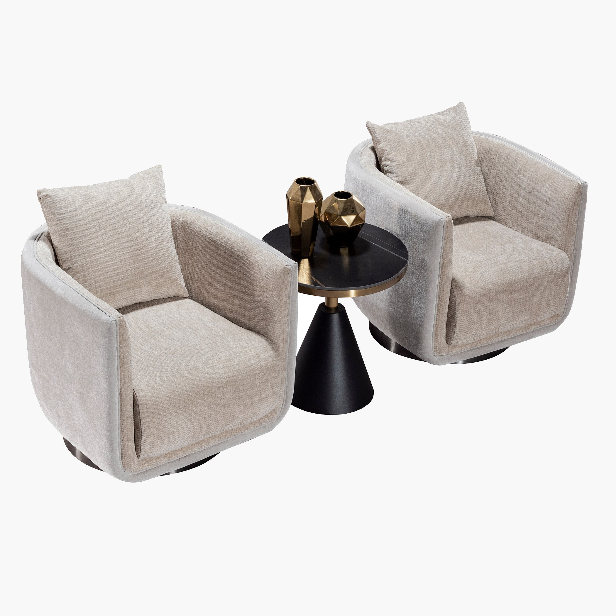 Imlay Fabric Accent Chair with Swivel and Cushion-hbxlivingroom-sofasandarmchairs-easychairs-image-8