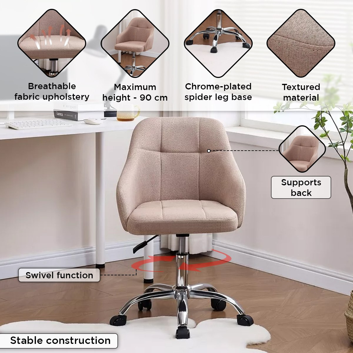 Chester Office Chair-hbxfurniture-kidsroom-studychairs-image-5