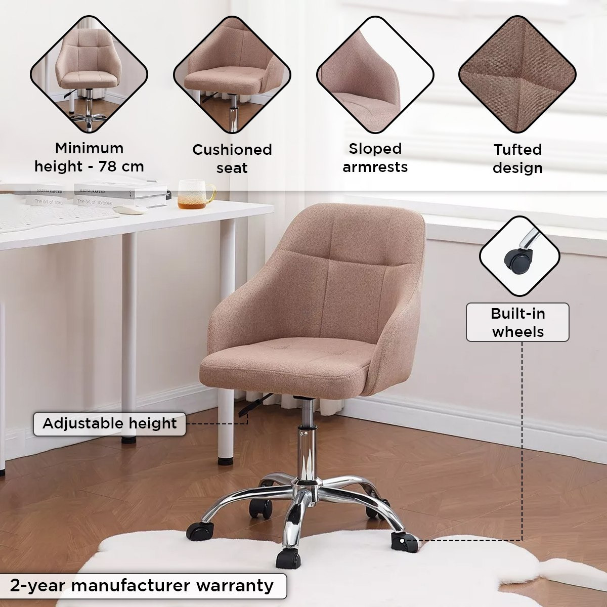 Chester Office Chair-hbxfurniture-kidsroom-studychairs-image-4