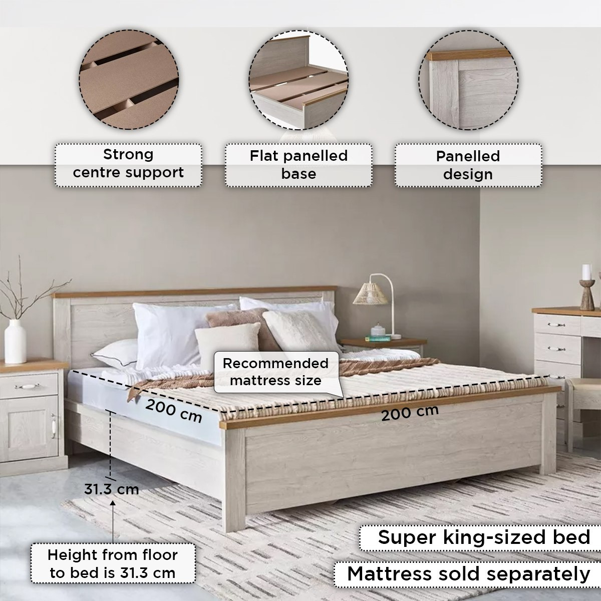 طقم غرفة نوم سوبر كينج 6 قطع - بروكلين من موڤو - 200x200 سم-hbxbedroom-bedsandbedsets-bedroomsets-superking-image-5