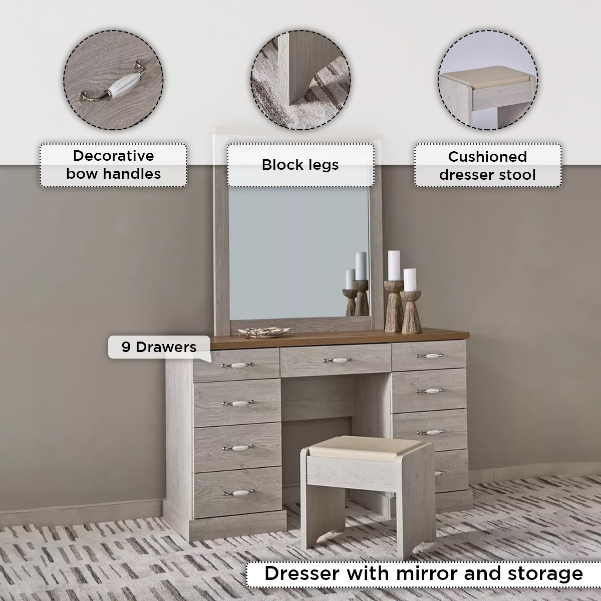 طقم غرفة نوم سوبر كينج 6 قطع - بروكلين من موڤو - 200x200 سم-hbxbedroom-bedsandbedsets-bedroomsets-superking-image-6