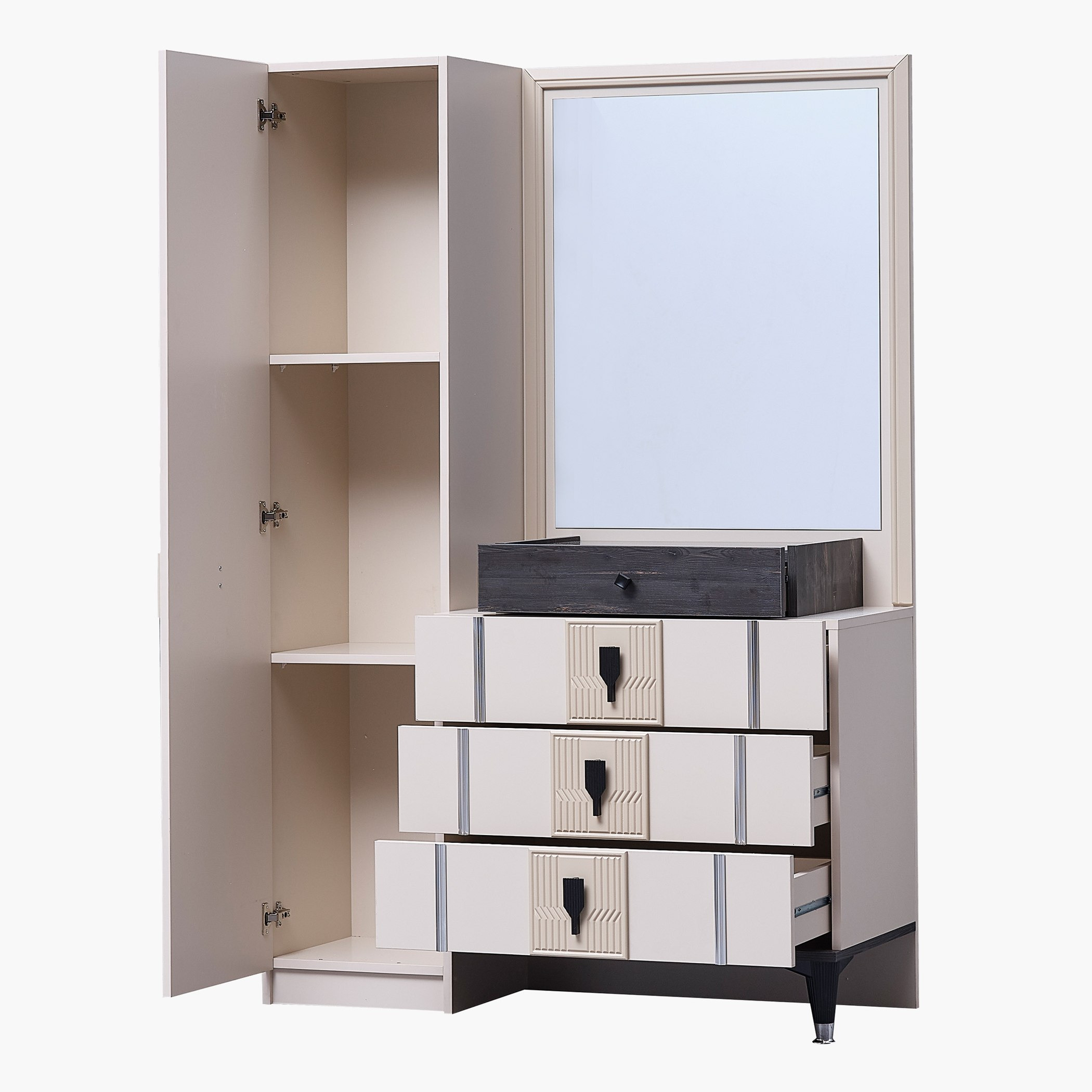 طقم غرفة نوم كينج 6 قطع من جلوريوس- 180x200 سم-hbxbedroom-bedsandbedsets-bedroomsets-king-image-15